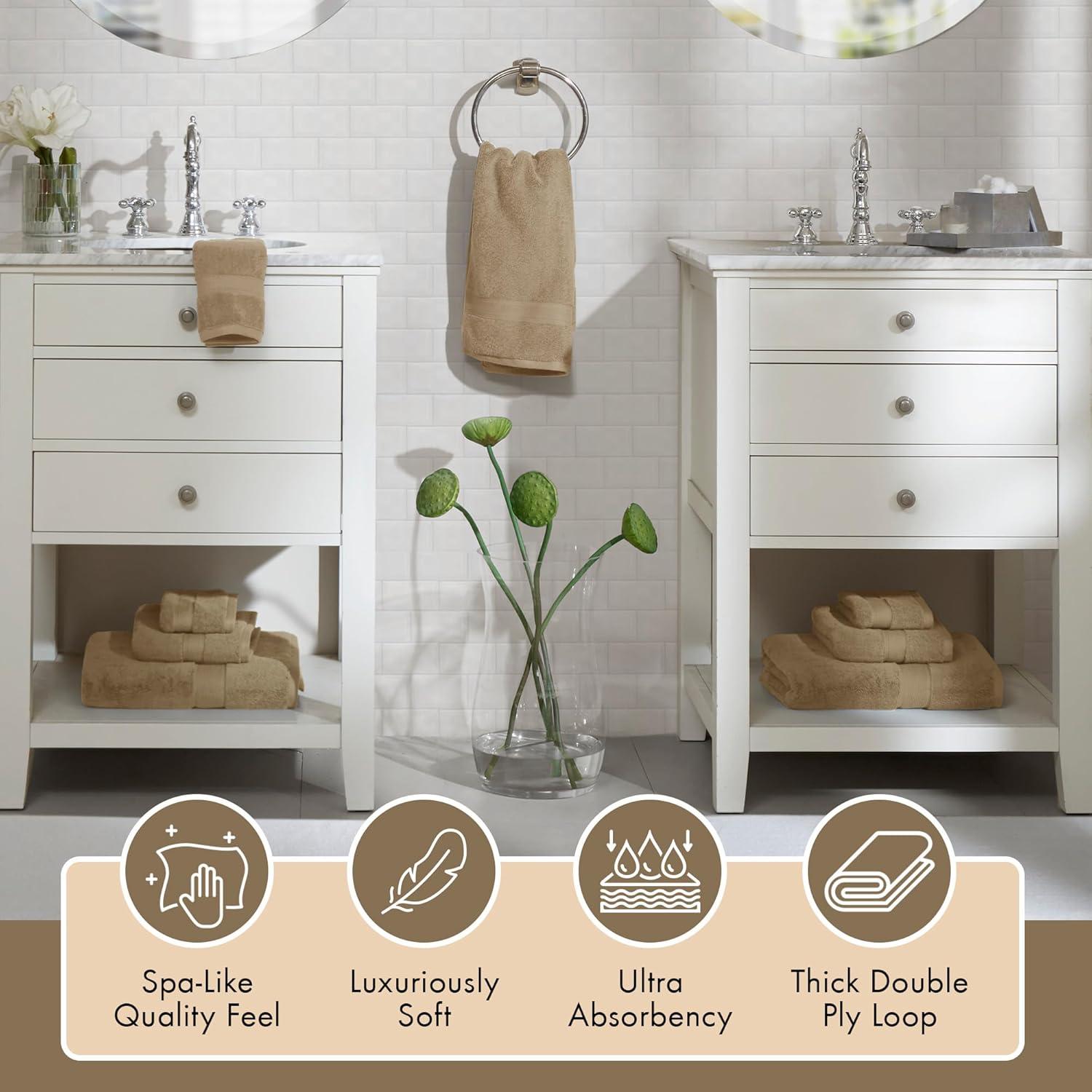 Madison Park Signature 800GSM Ultra-Soft 100% Cotton Absorbent Towel Set
