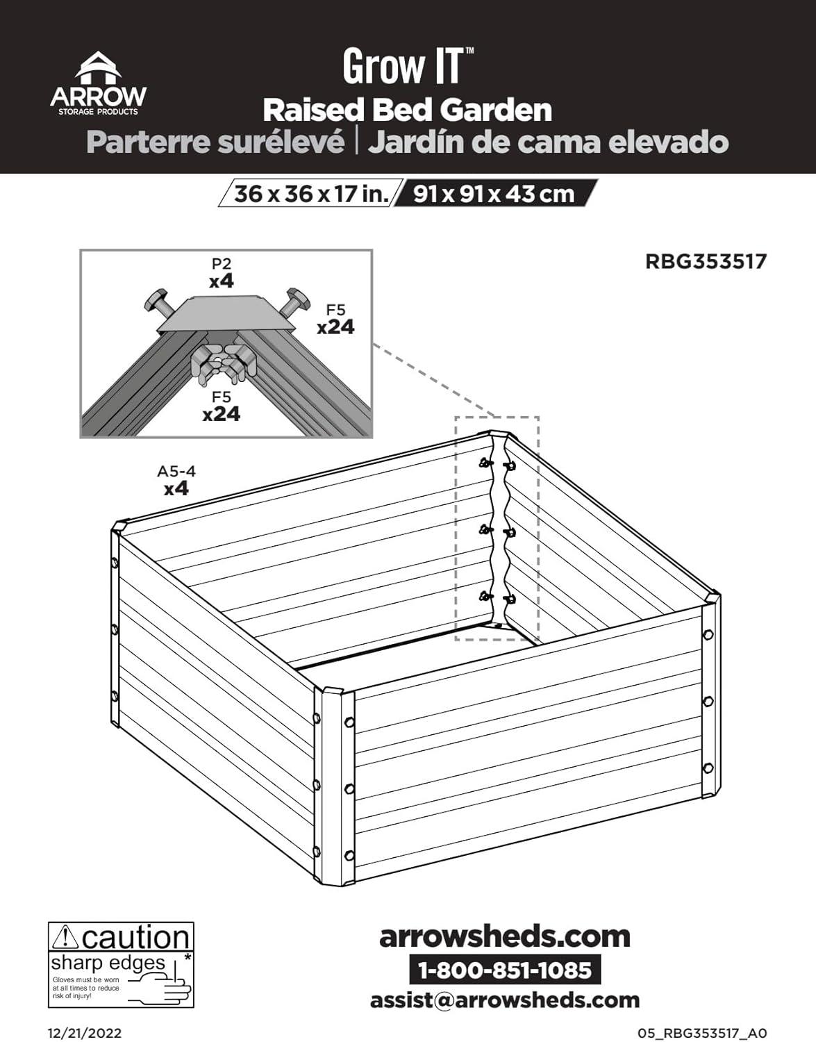 Metal Raised Garden Bed