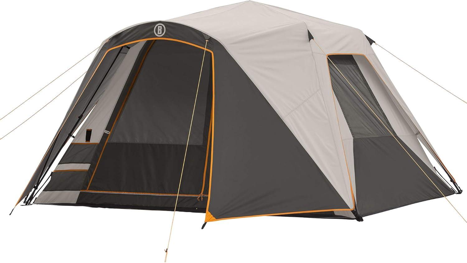 Gray 6-Person Three-Season Instant Cabin Tent with Carry Bag