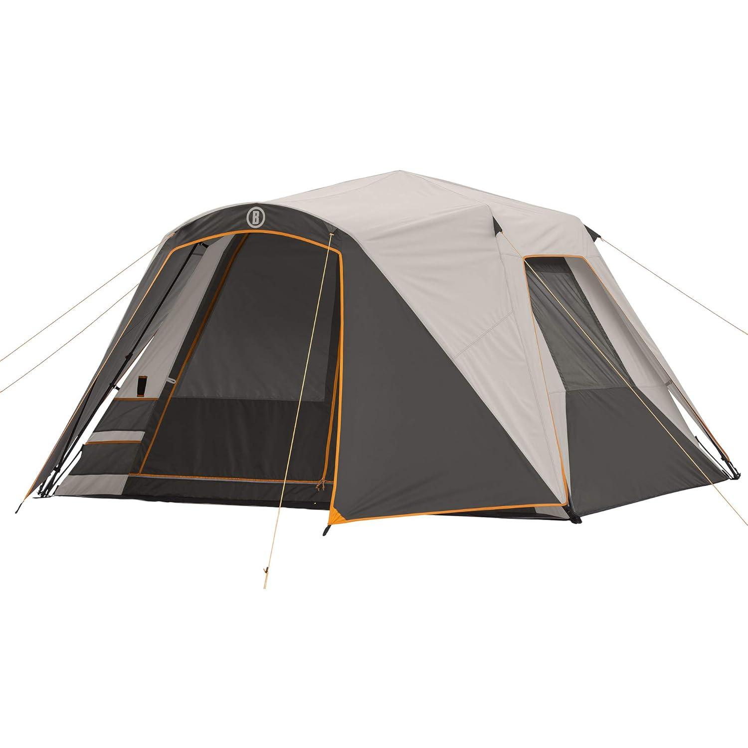 Gray 6-Person Three-Season Instant Cabin Tent with Carry Bag