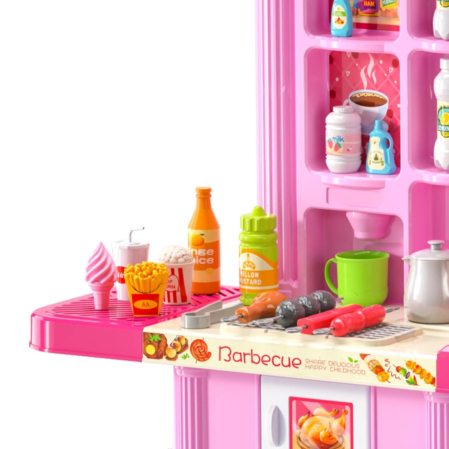 Zoomie Kids Kitchen Playset Kids Pretend Cooking Play Toy 74 Piece Accessories