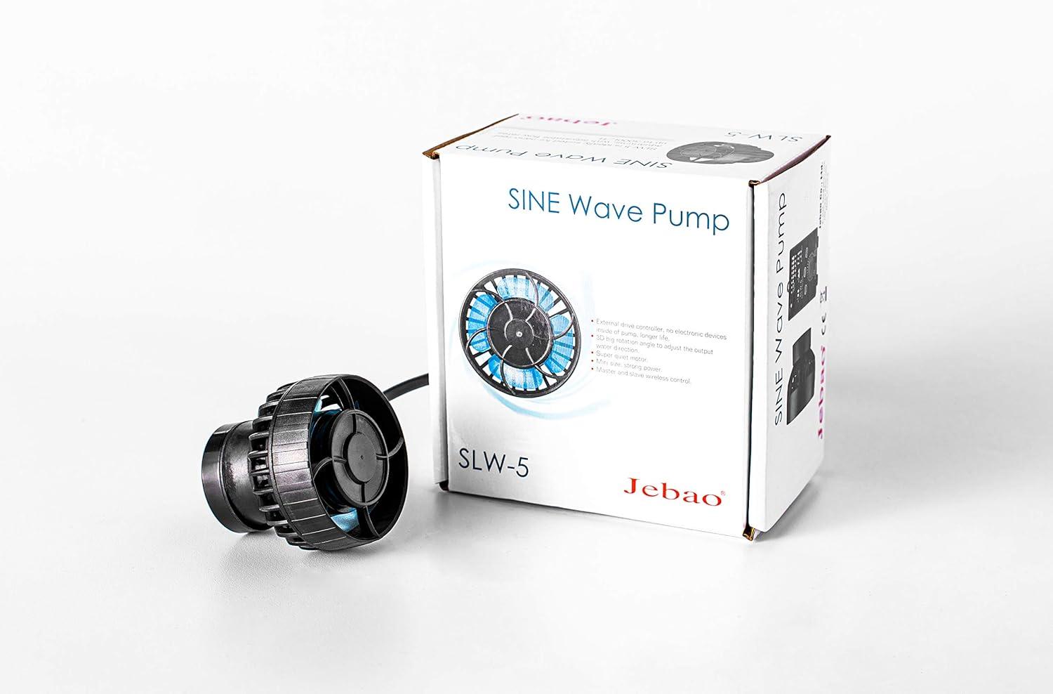 Jebao SLW-5 Wave Maker Flow Pump with Controller for Marine Reef Aquarium, 792 GPH