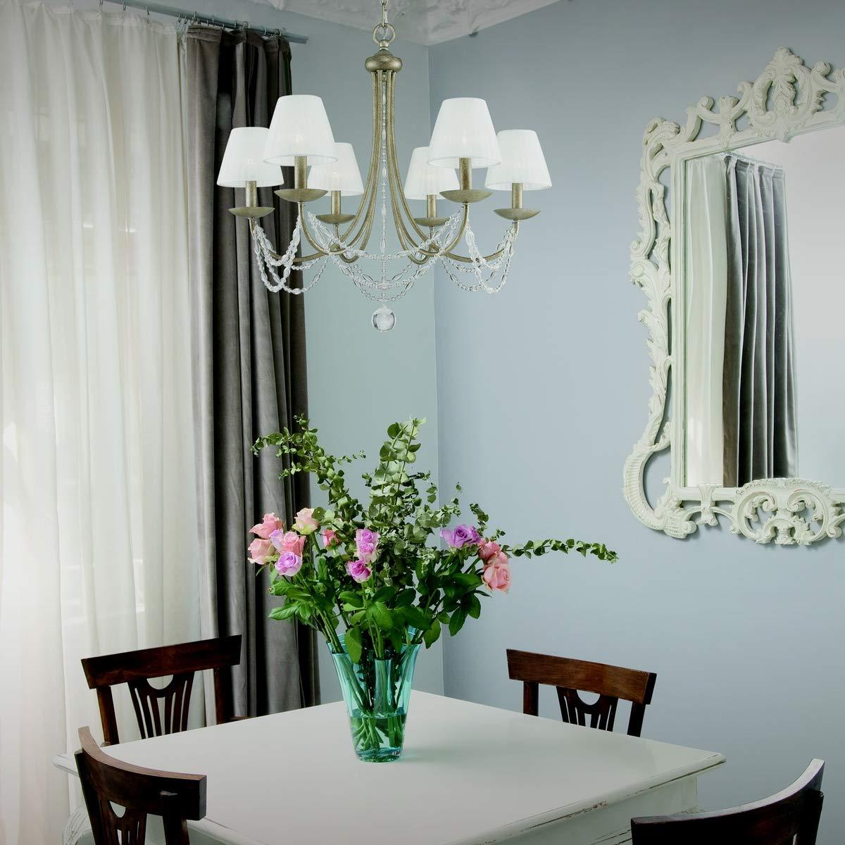 Golden Lighting Mirabella 6-Light Chandelier in Golden Aura