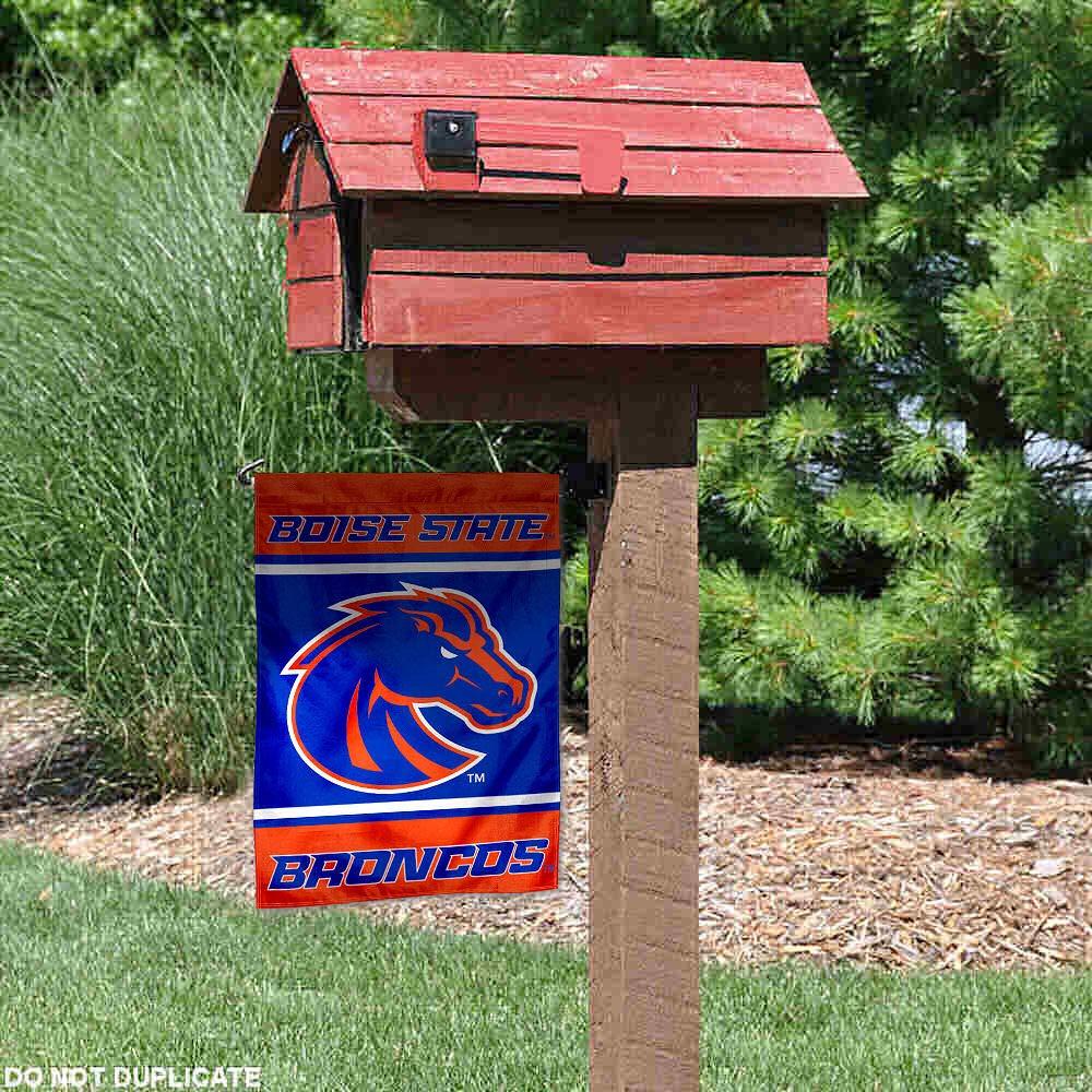 Boise State Broncos Blue and Orange Polyester Garden Flag