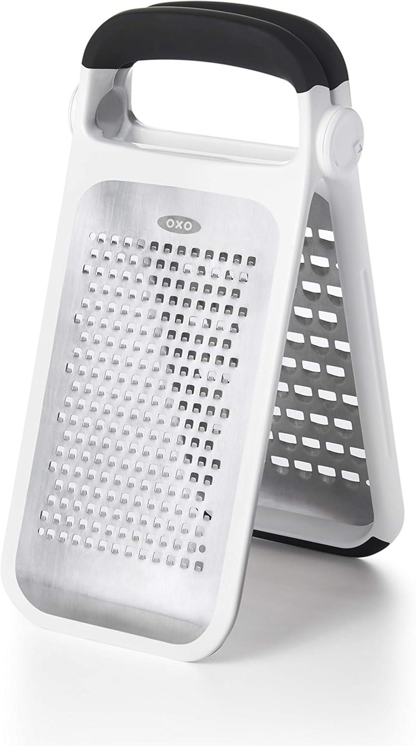 OXO Good Grips Two-Fold Stainless Steel Grater with Non-Slip Grip