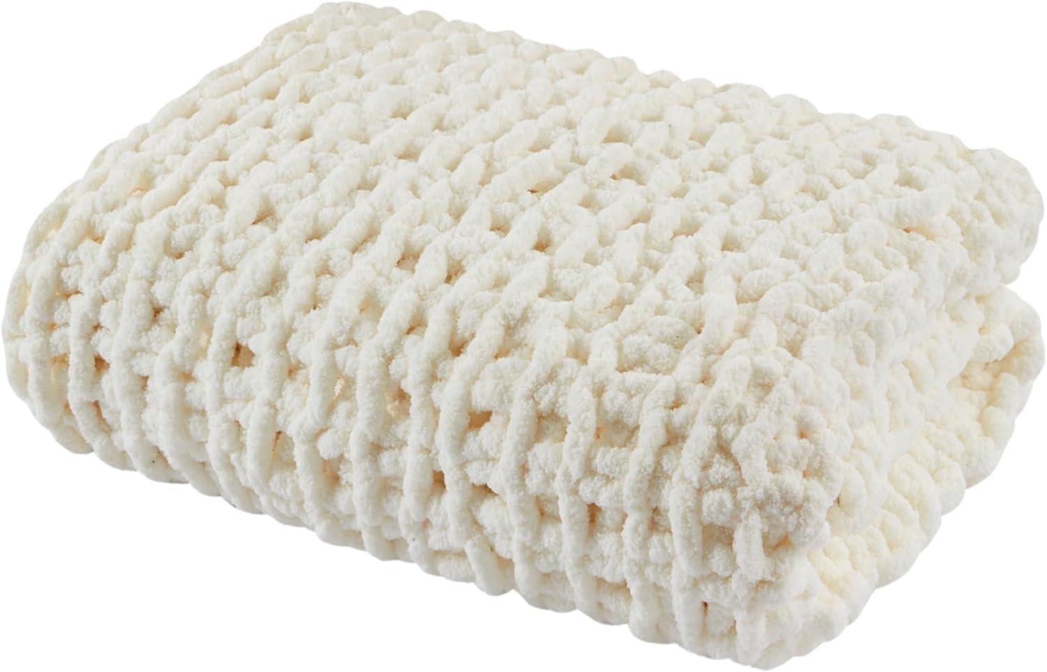 Chenille Chunky Knit Throw