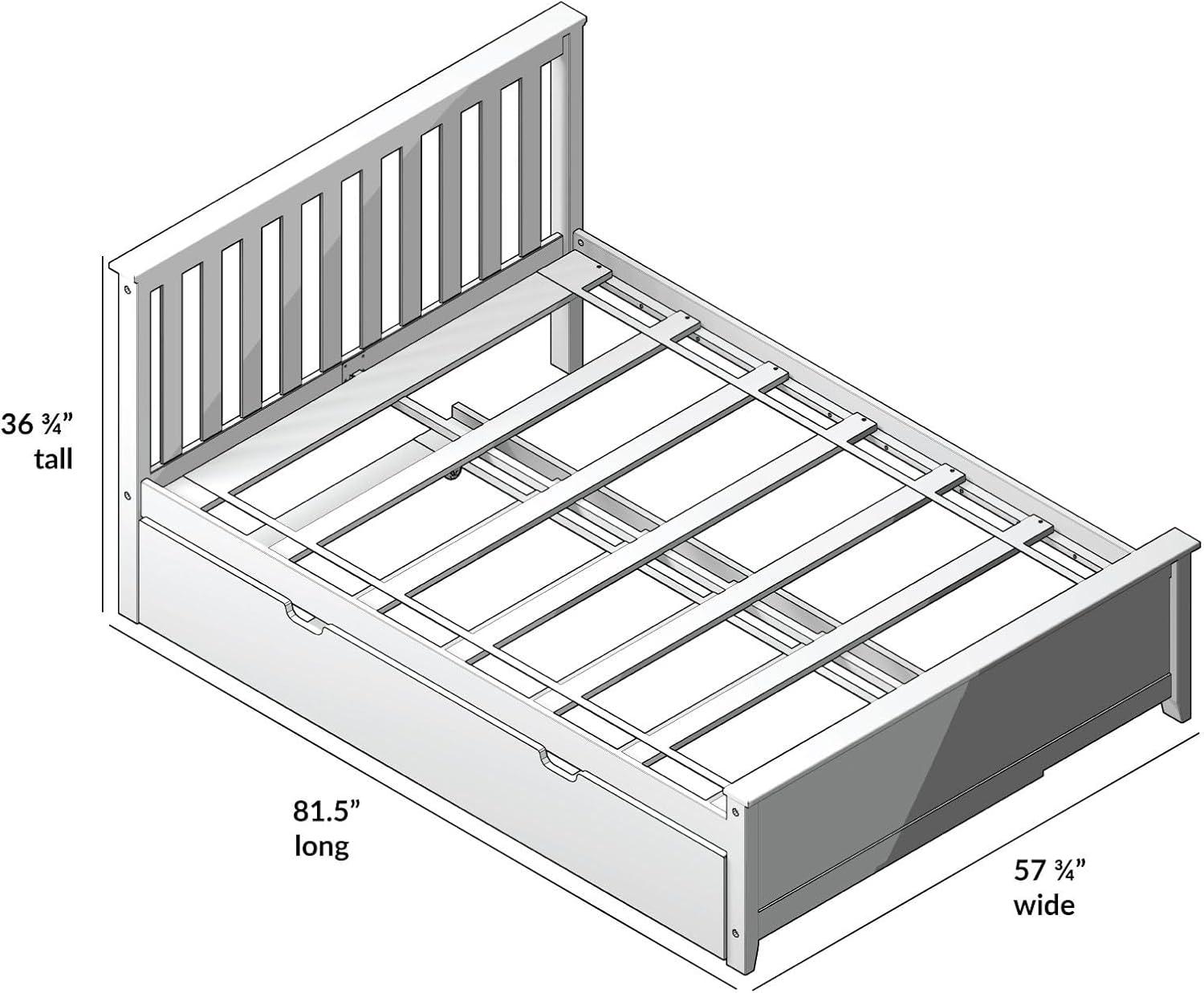 Max & Lily Full-Size Bed with Trundle