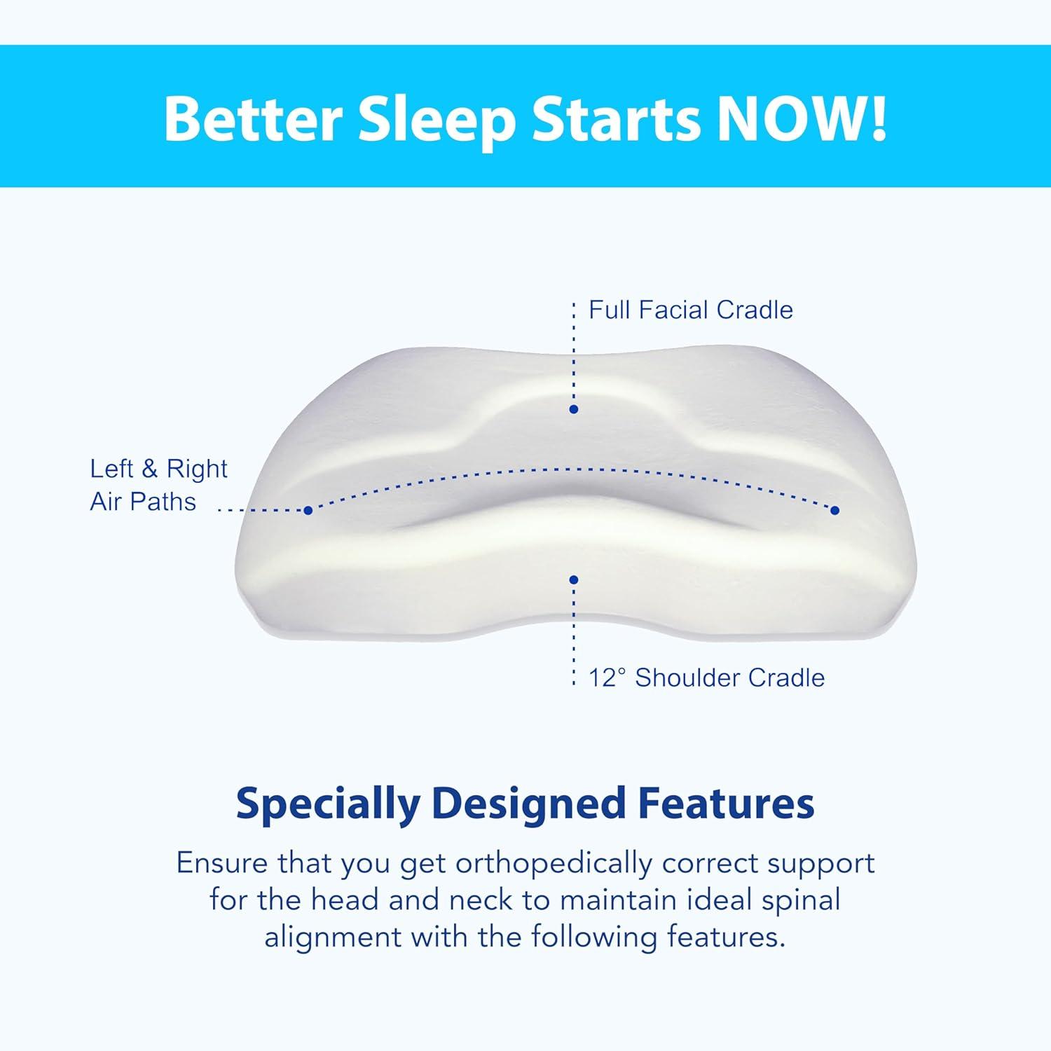 SleepRight Side Sleeping Memory Foam Pillow