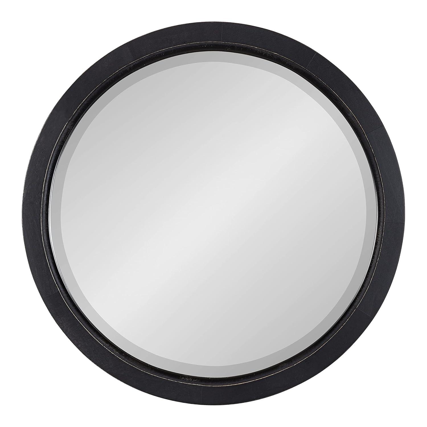 18&#34; x 18&#34; Hogan Round Framed Decorative Wall Mirror White - Kate &#38; Laurel All Things Decor