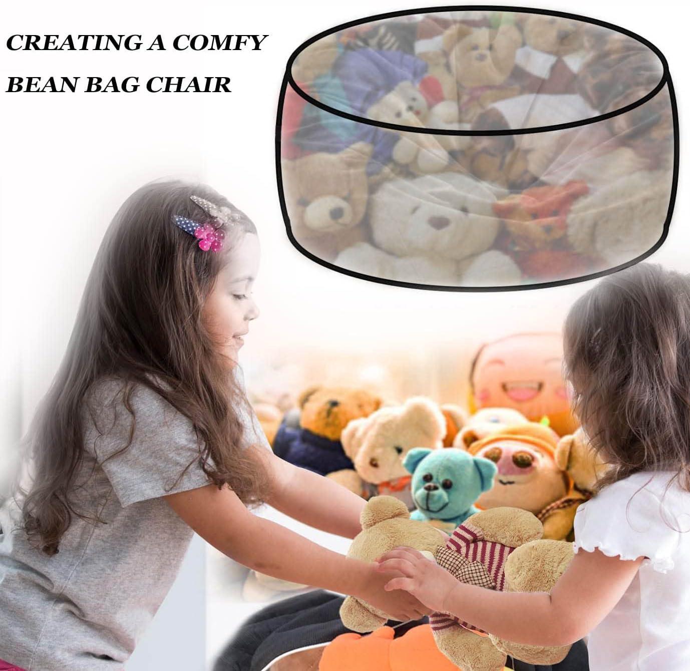 Giant Sherpa Bean Bag Chair Cover, Ultra Soft Bean Bag Bed (No Filler, Cover only), Large Round Soft Fluffy for Adults, Machine Washable Big Size Bean Bag Covers