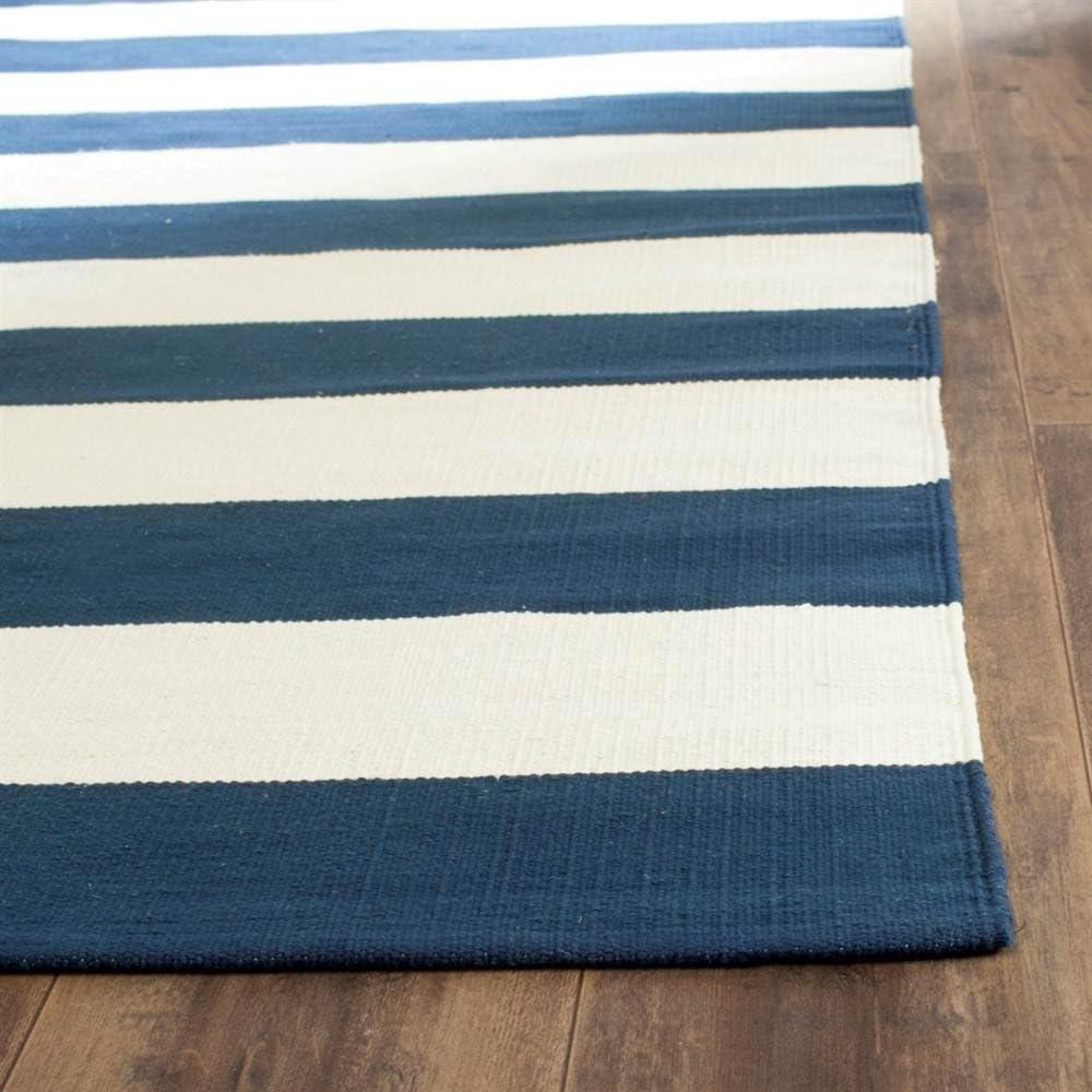Montauk MTK712 Hand Woven Indoor Area Rug - Navy/Ivory - 9'x12' - Safavieh