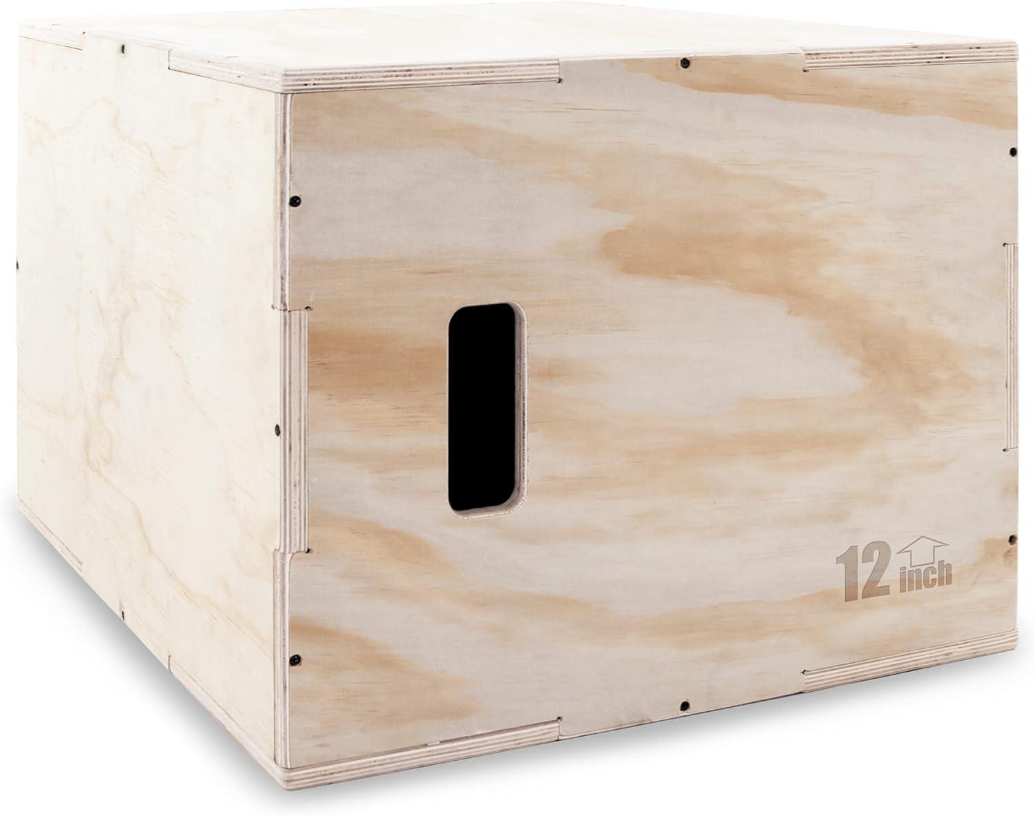 ProsourceFit 3-in-1 Wood Plyometric Jump Box, 16/12/14