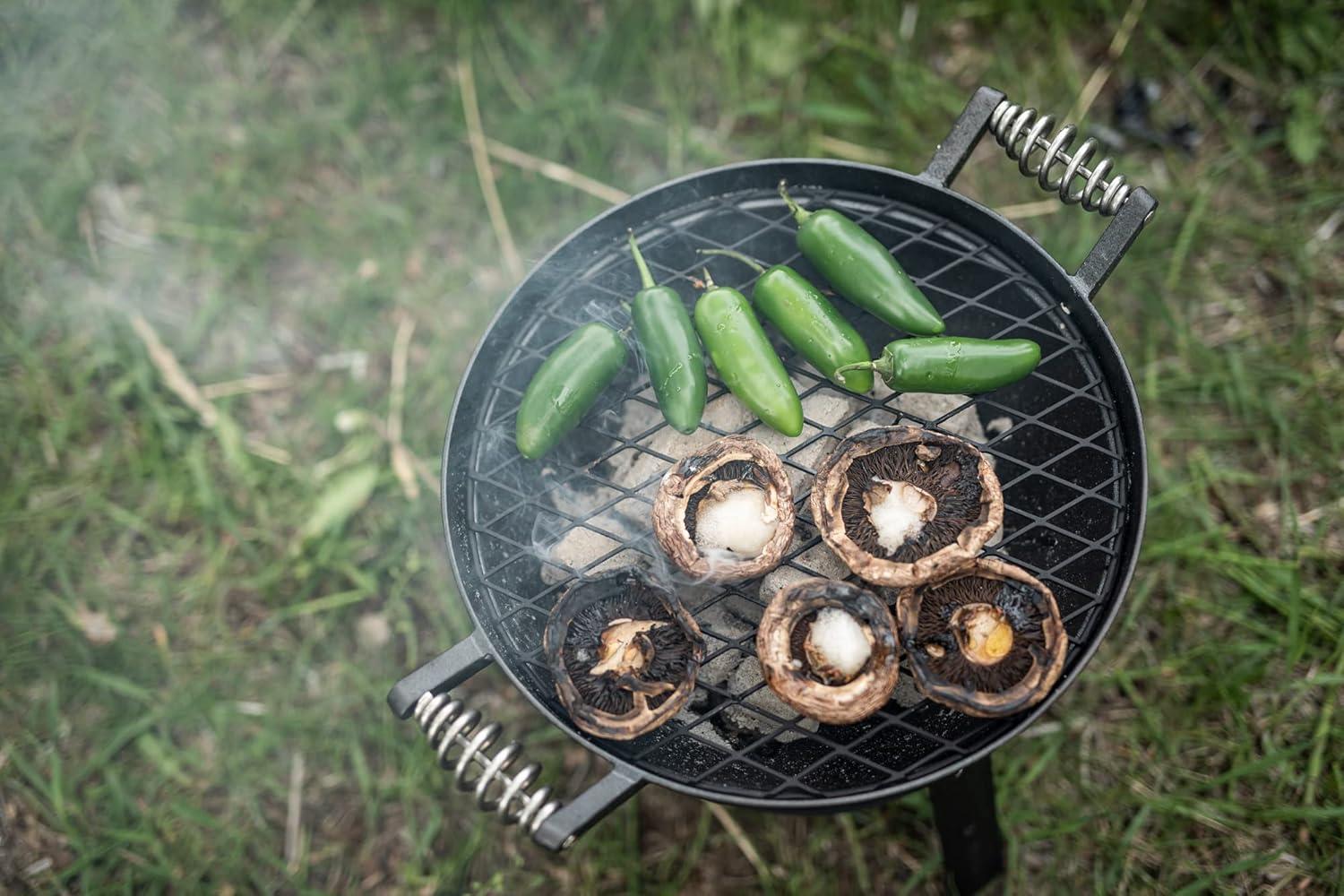 Barebones Black All-In-One cast iron grill