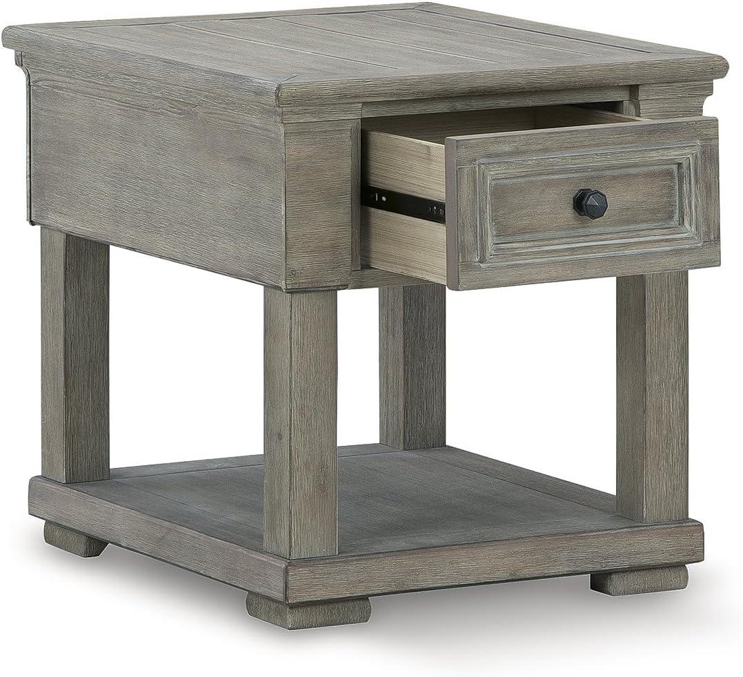 Signature Design by Ashley Casual Moreshire End Table, Light Brown