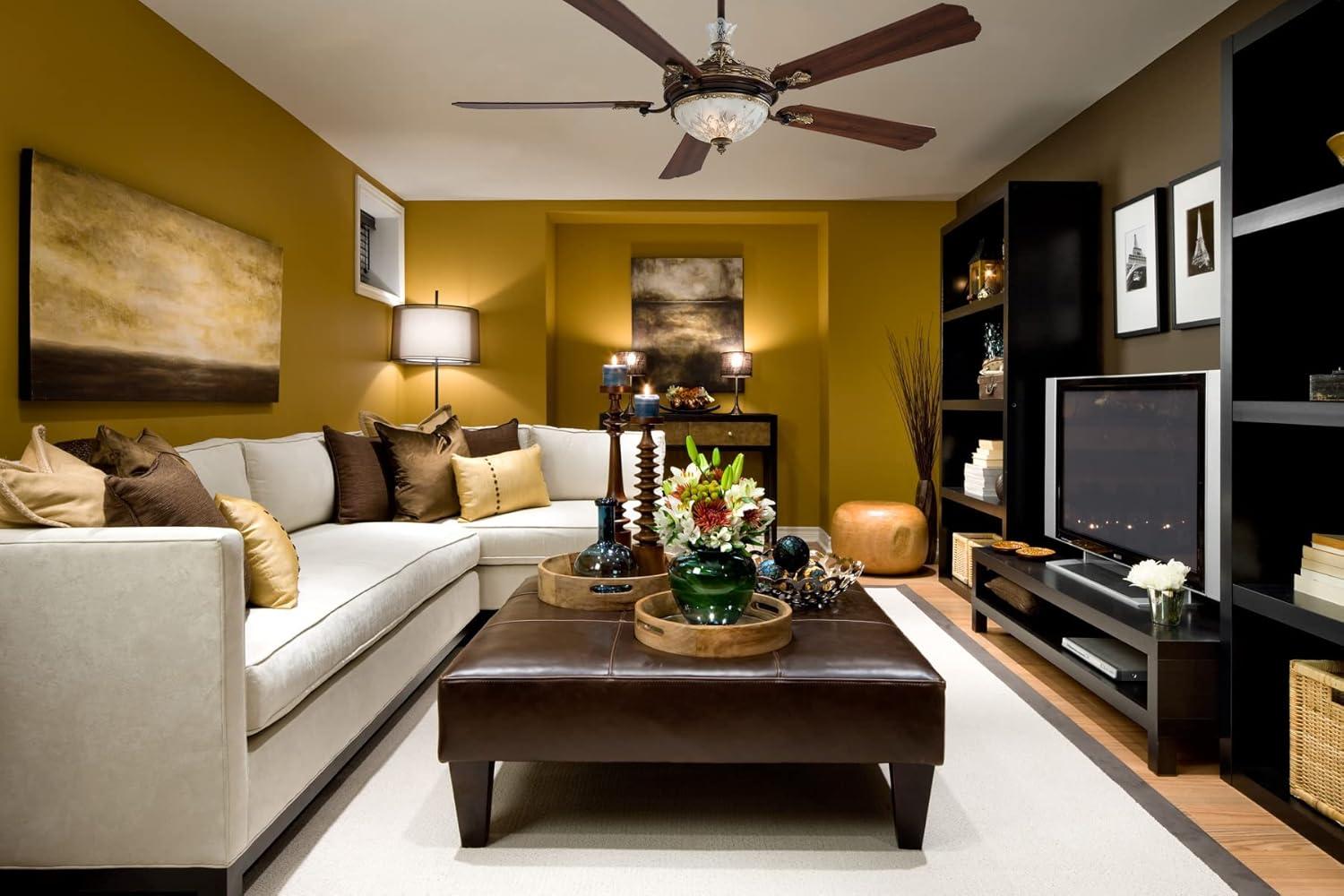 Minka Aire 68" Cristafano 5 - Blade LED Standard Ceiling Fan with Wall Control and Light Kit Included