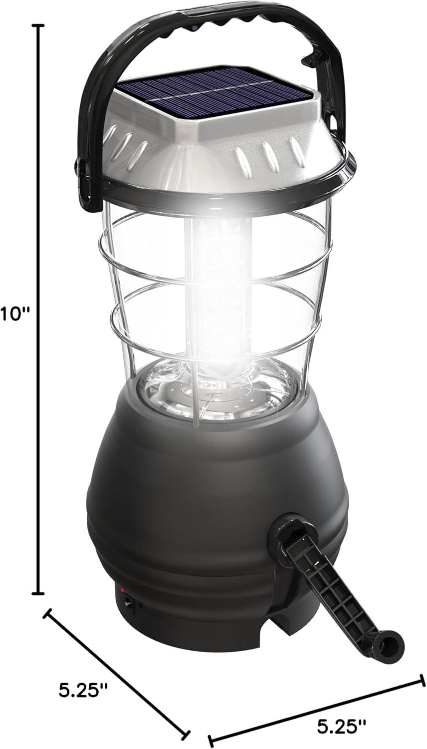 Whetstone Rechargeable Lantern or Battery-Operated LED Light for Camping - Solar Powered Lantern