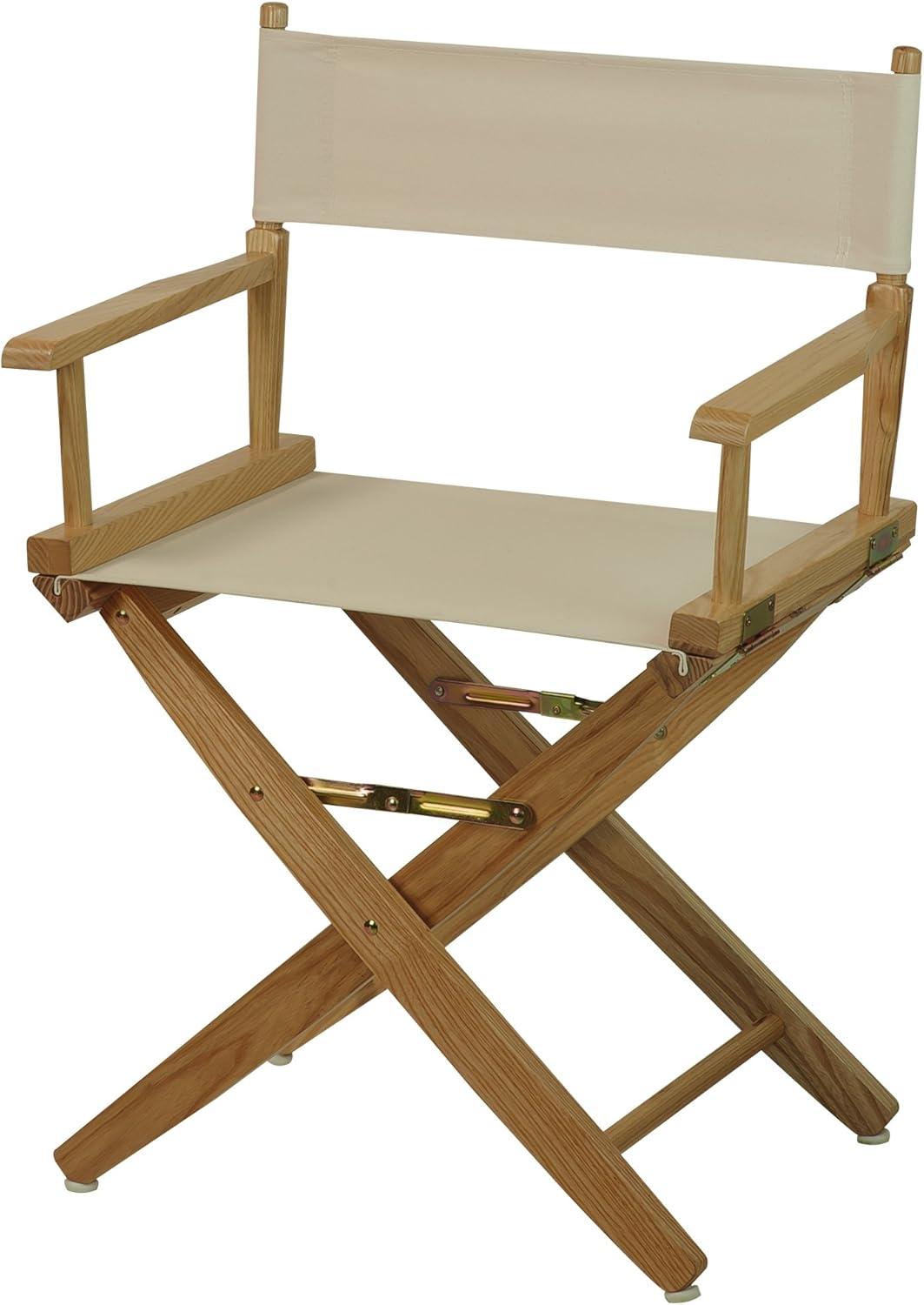 Extra-Wide Premium 18 in. Hardwoods Standard Height Directors Chair