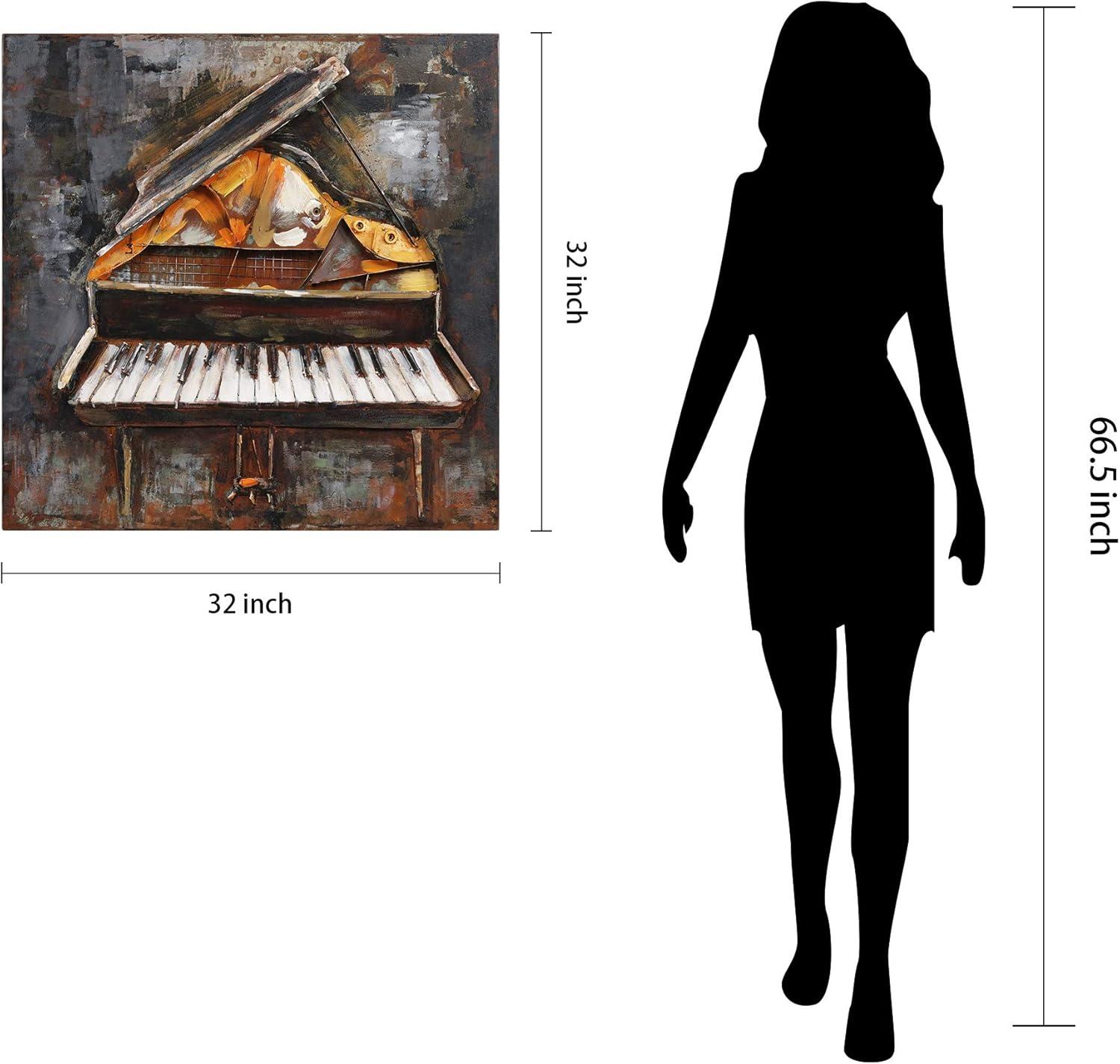 Empire Art Direct Magic Keys Hand Painted 3D Metal Wall Art, 32" x 32" x 3", Ready to Hang