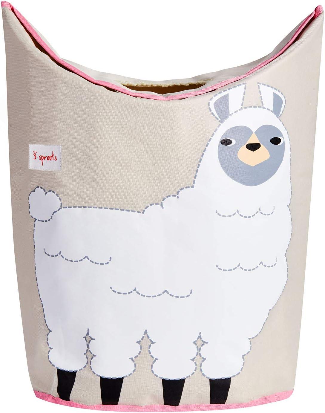 3 Sprouts Baby Laundry Hamper Storage Basket Nursery Organizer Bin, Llama