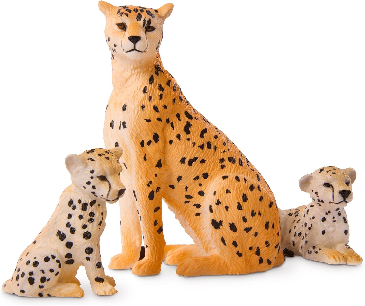 Terra by Battat Cheetah Family Action Figure Set, 4 Pieces