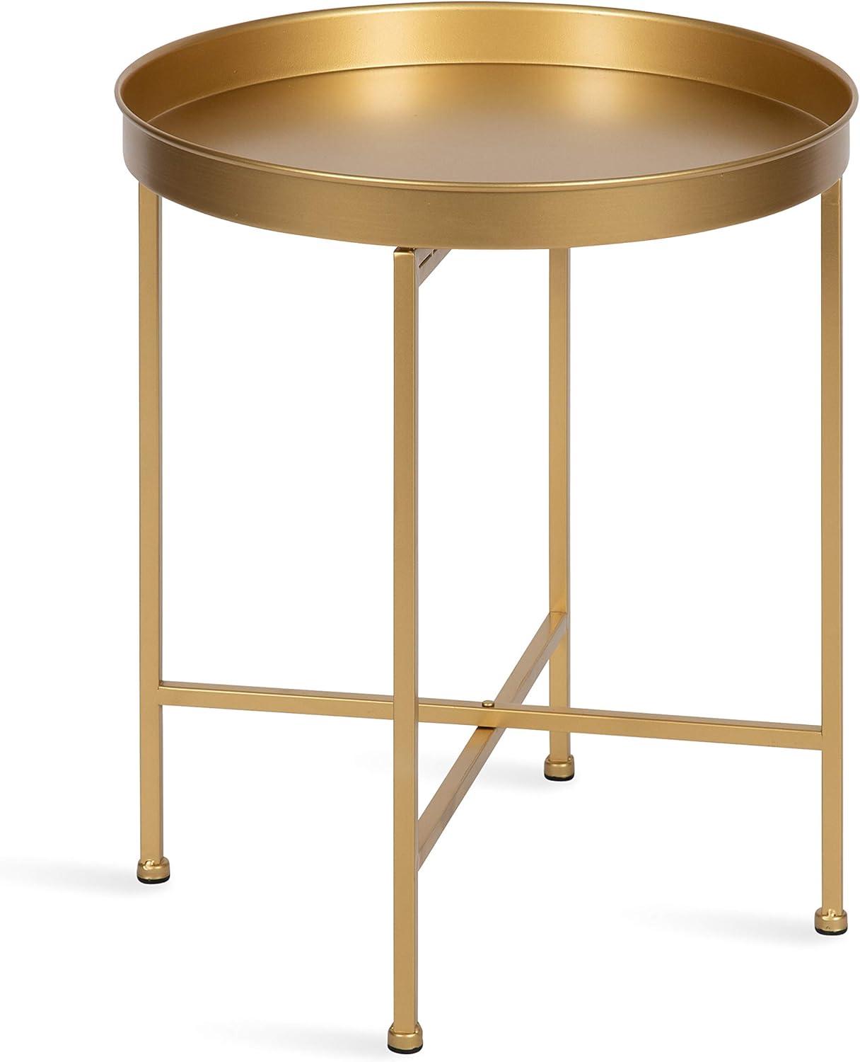 Kate and Laurel Celia Round Metal Side Table