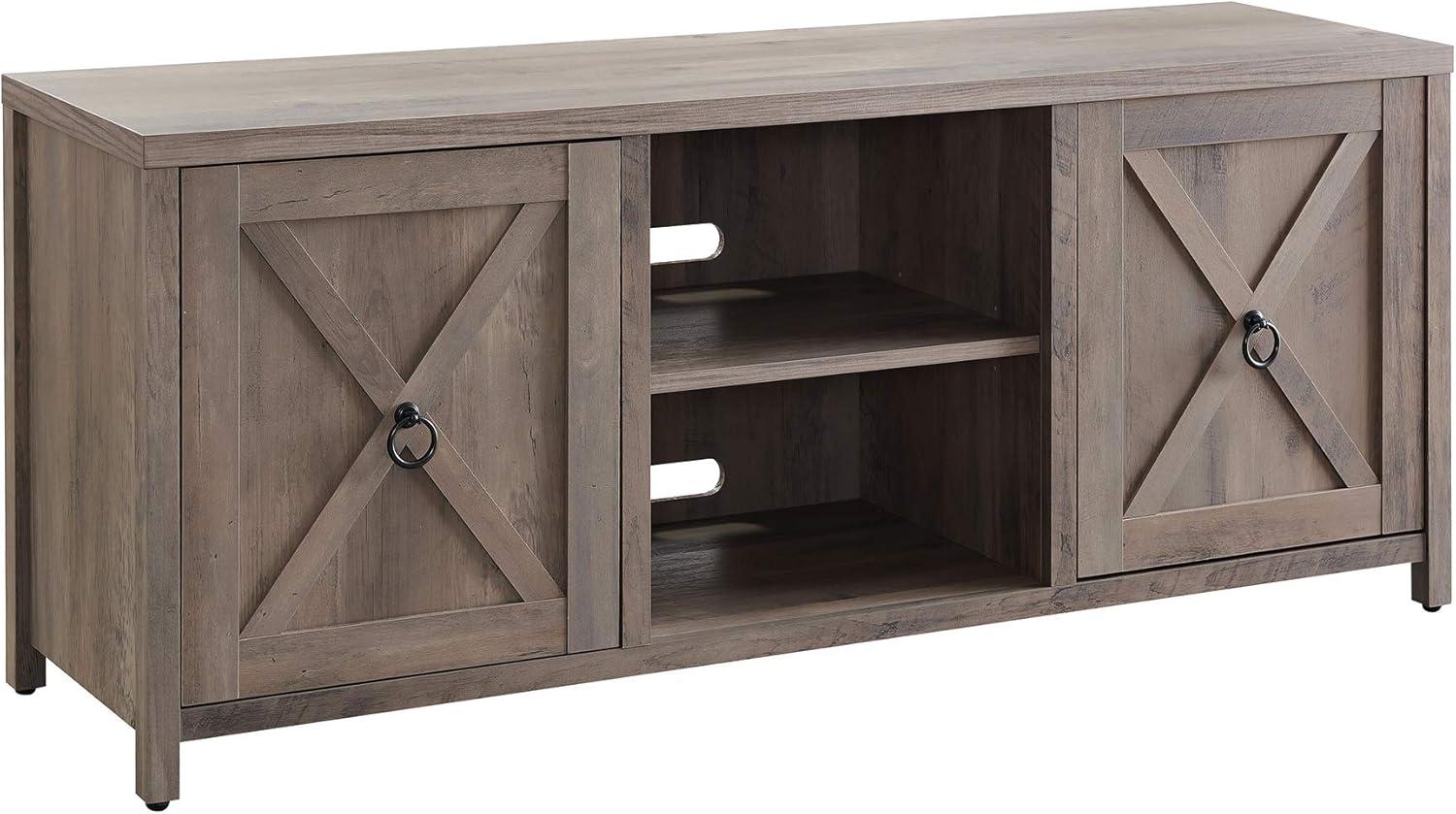 Evelyn&Zoe Granger Rectangular TV Stand for TV's up to 65", Gray Oak