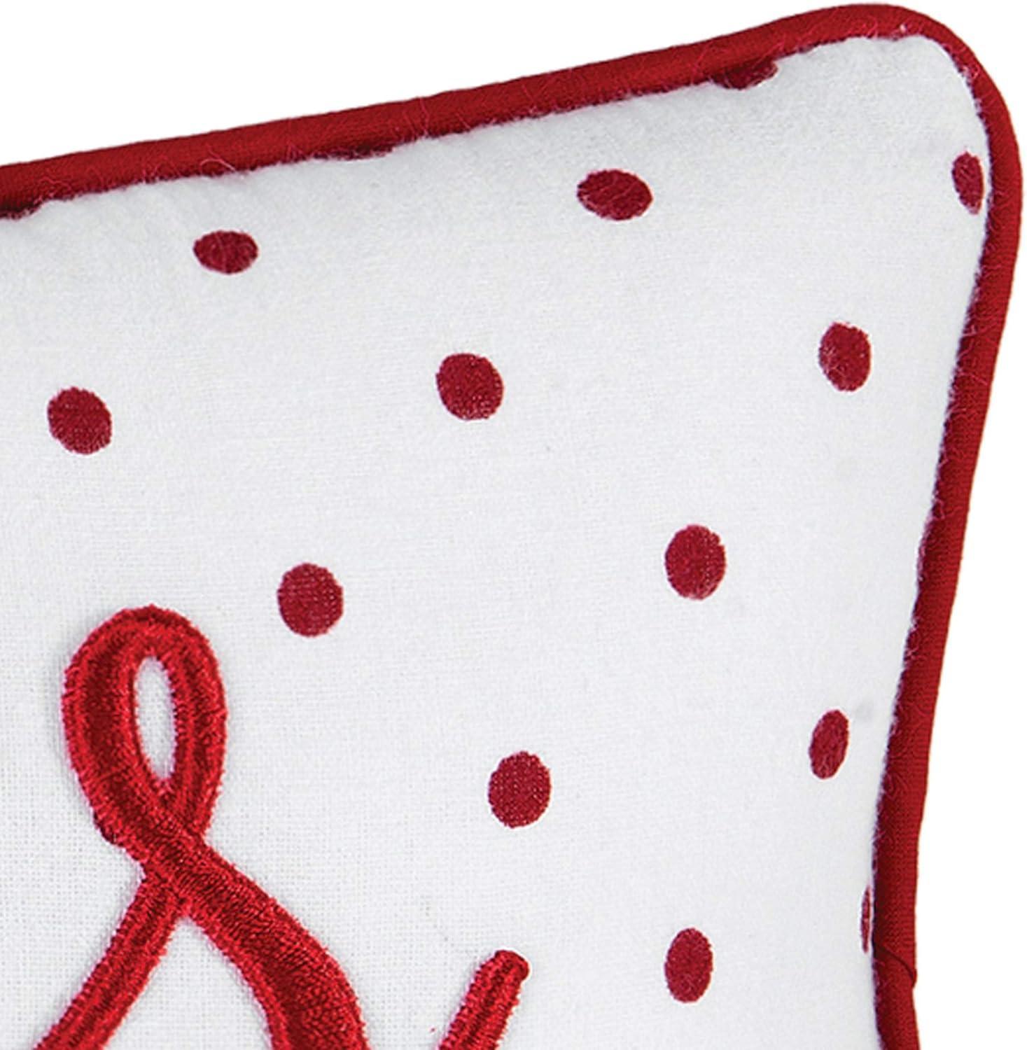 C&F Home 6" x 12" Hugs Dot Small Petite Valentine's Day Decorative Throw Pillow