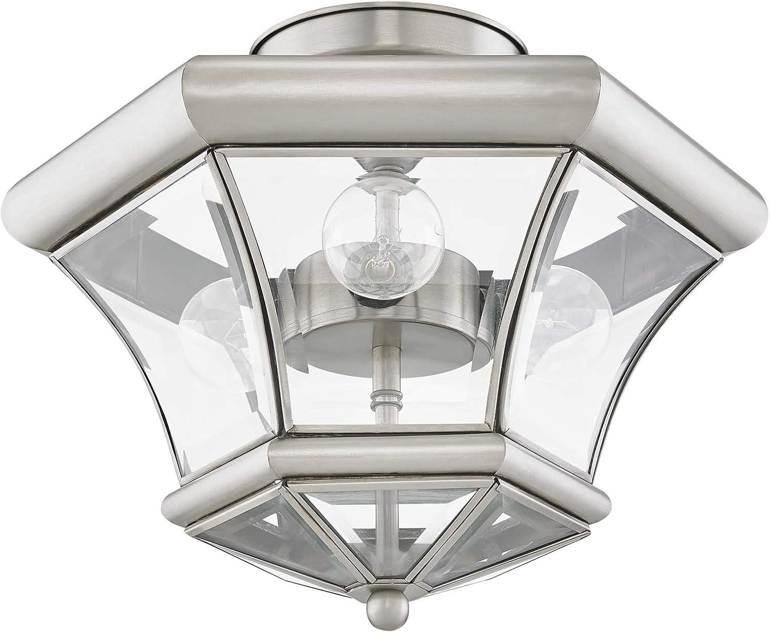 Livex Lighting Monterey 3 - Light Flush Mount in  Brushed Nickel