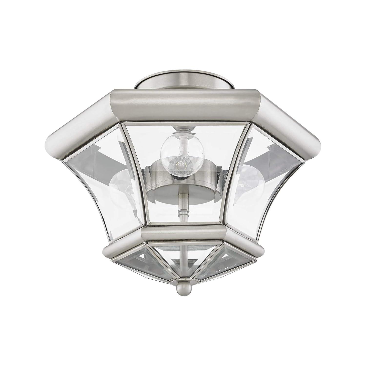 Livex Lighting Monterey 3 - Light Flush Mount in  Brushed Nickel