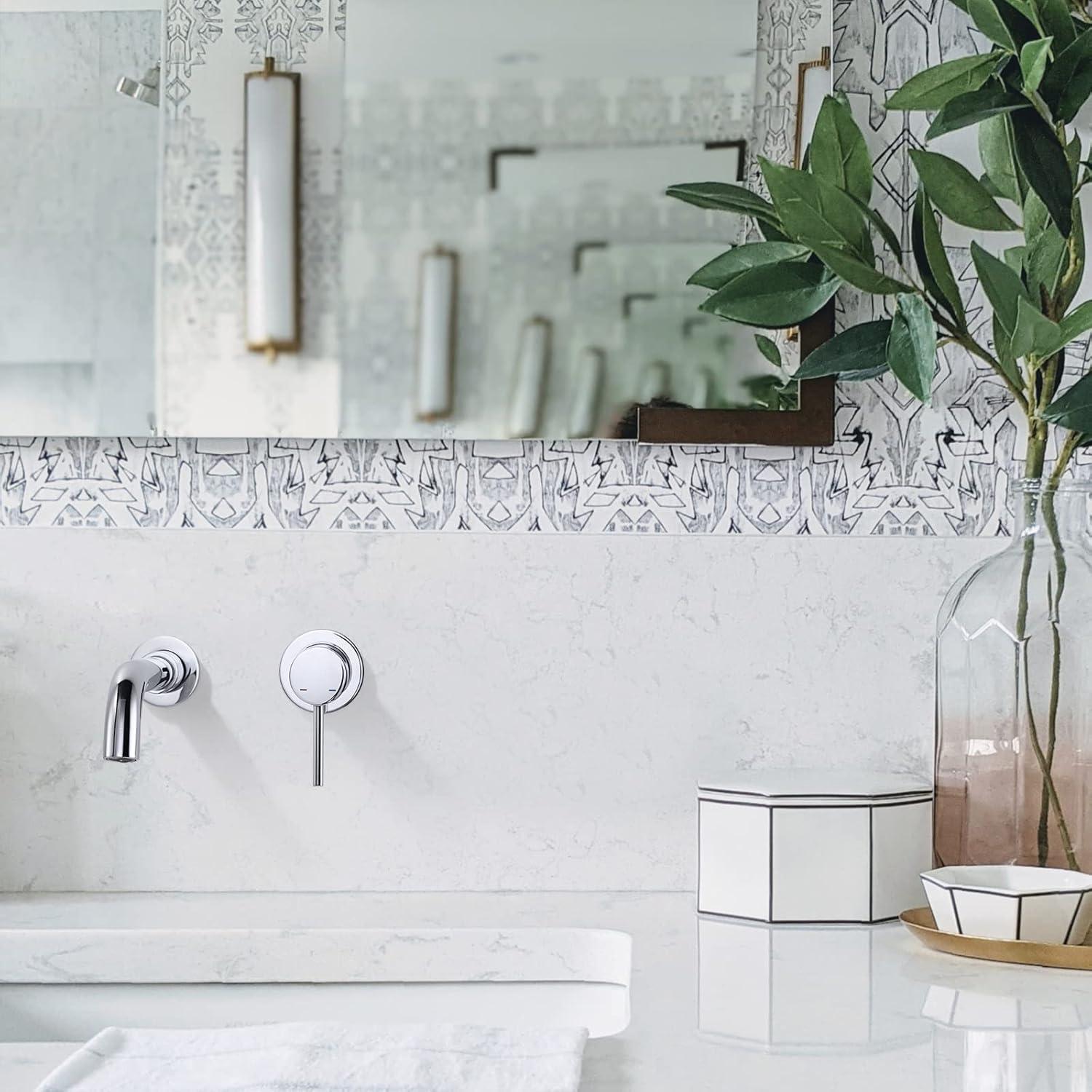 Wall Mounted Optional Single-handle Bathroom Faucet