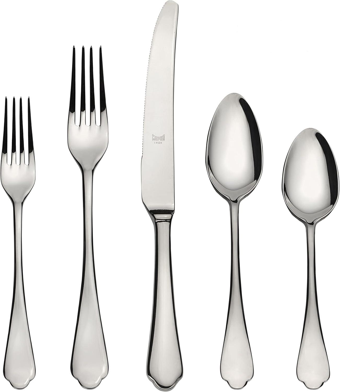 Dolce Vita Flatware 20-Piece Set by Mepra - Polished Stainless Steel