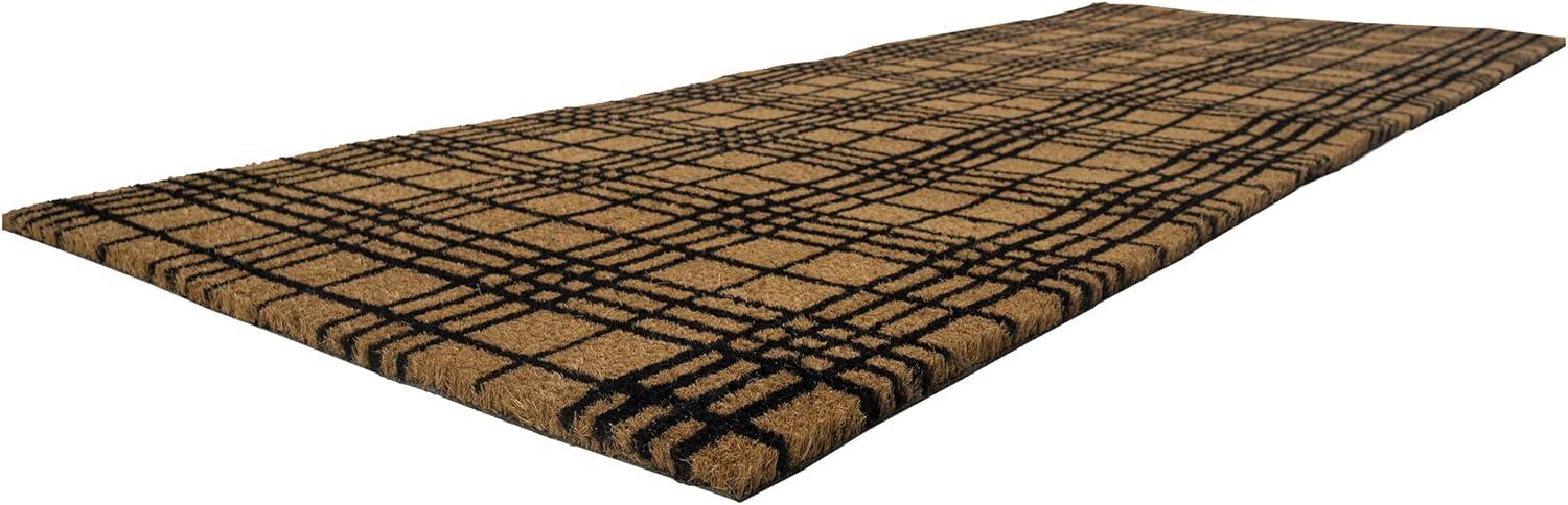 Fine Plaid Coir Doormat