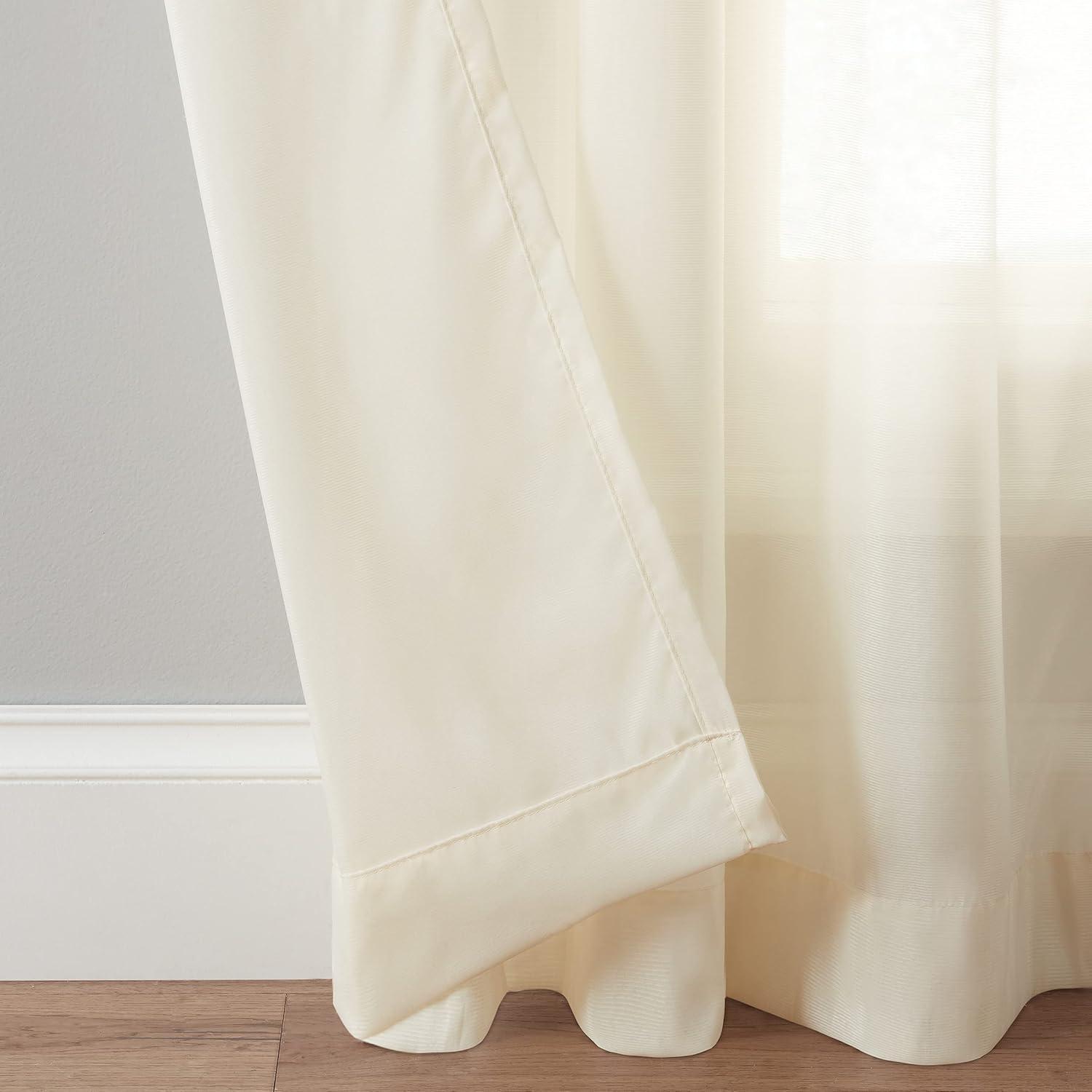 Eclipse Chelsea Polyester Sheer Curtain Single Panel