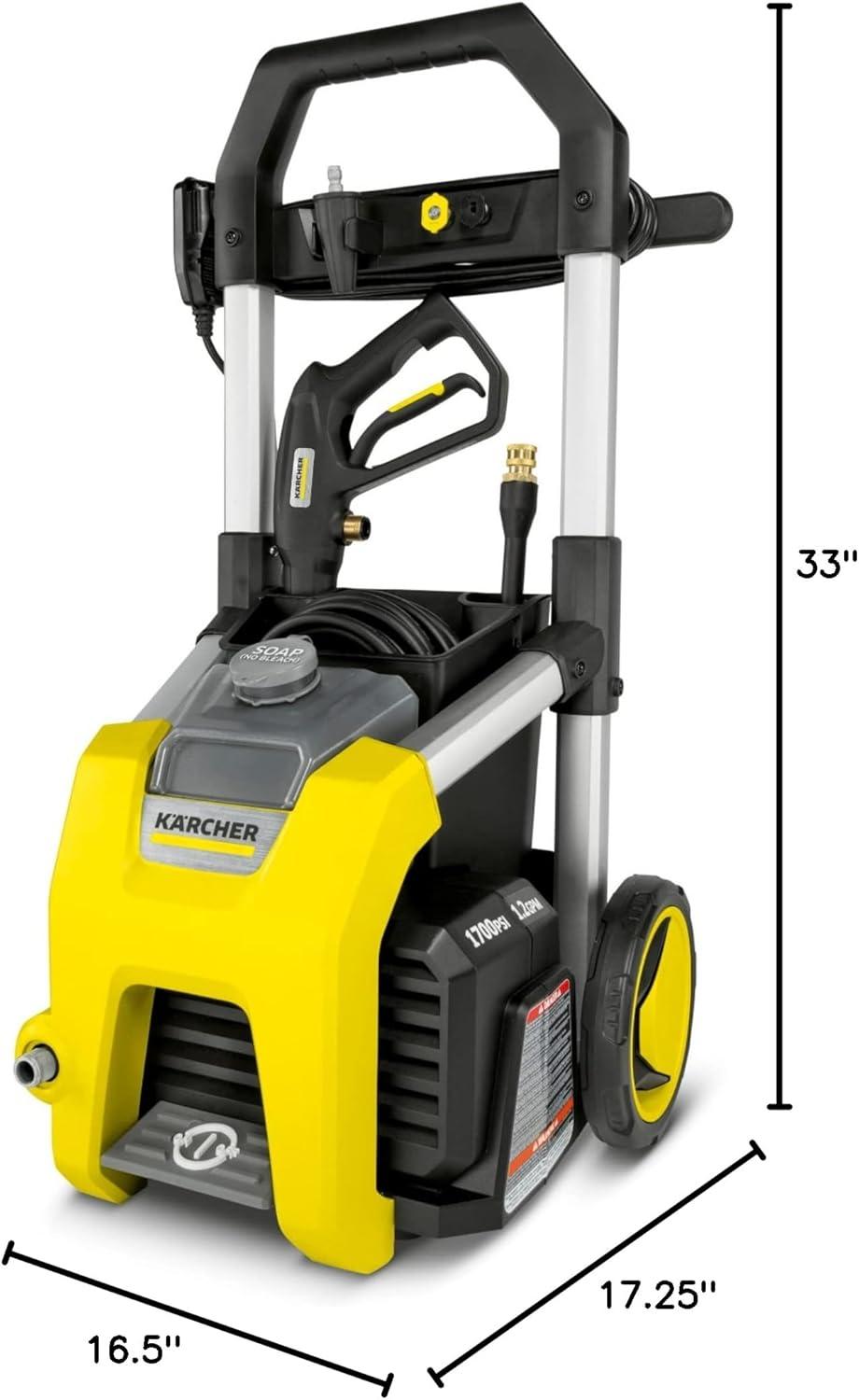 Karcher K1700 Yellow and Black Electric Pressure Washer