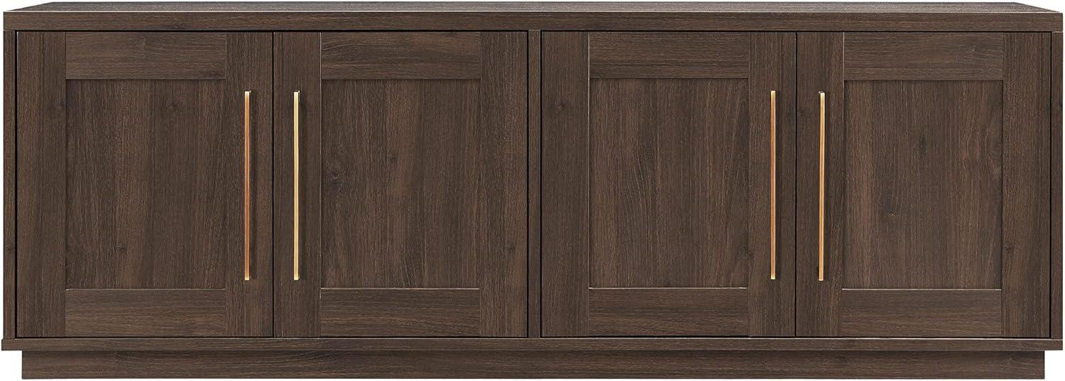 Evelyn&Zoe Tillman Rectangular TV Stand for TV's up to 75", Alder Brown