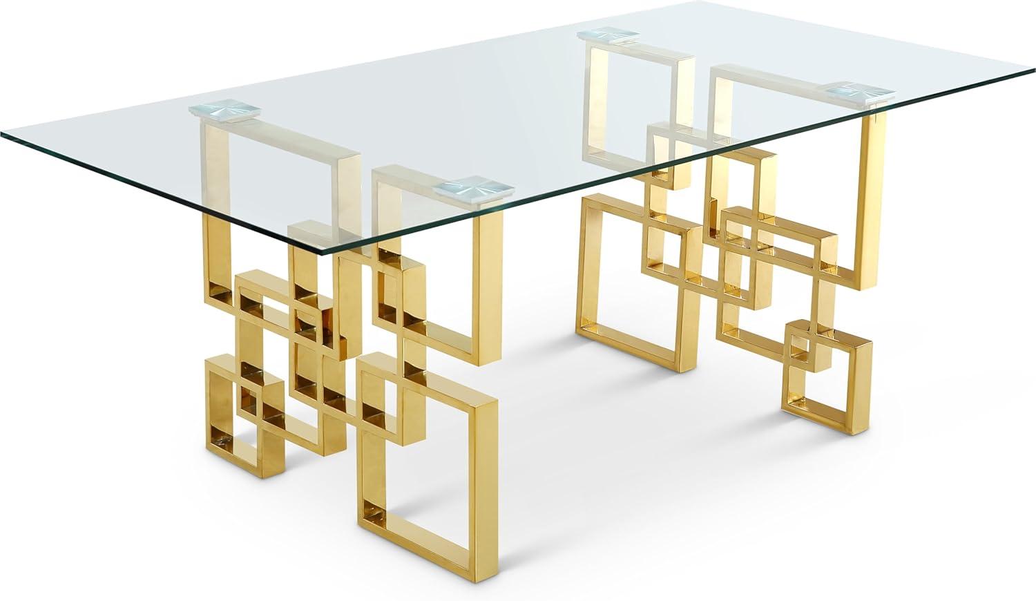 Meridian Furniture Inc Pierre Gold Dining Table