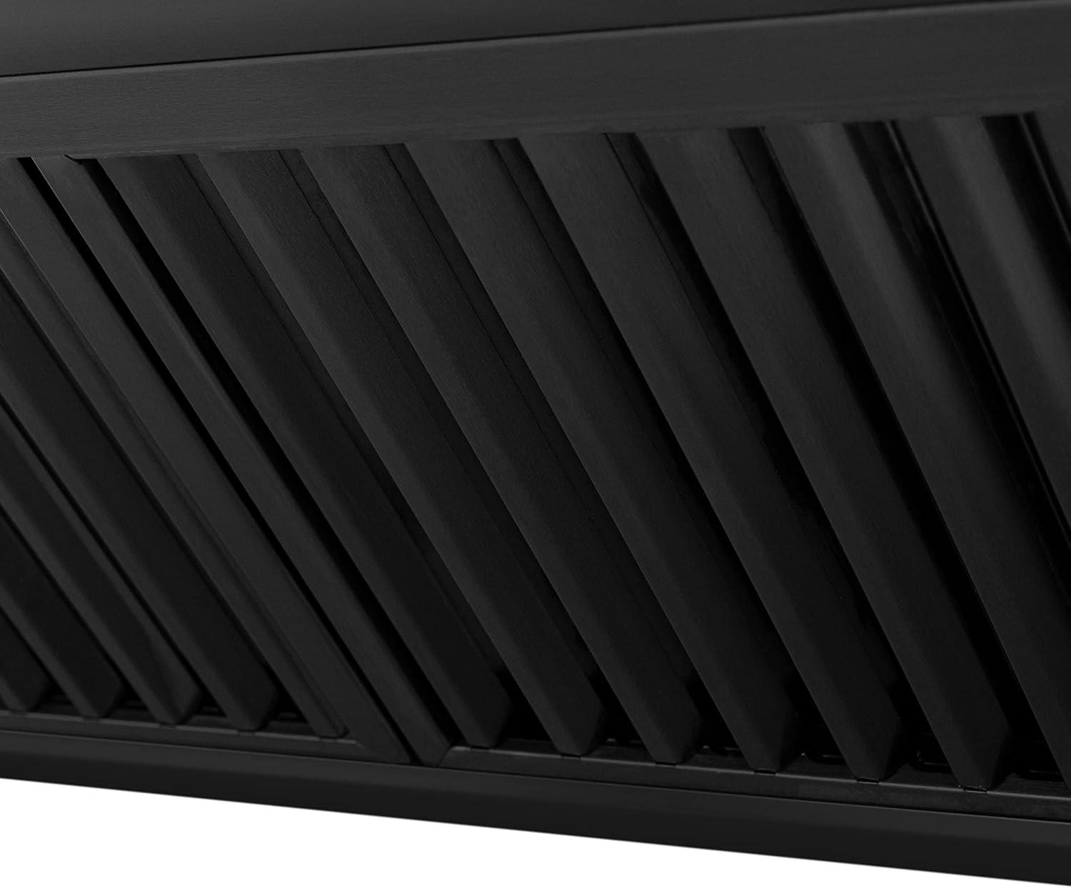 ZLINE ZLINE 36 in. Black Stainless Steel Range Hood W/ Black Stainless Steel Handle (BS655-36-BS) BS655-36-BS