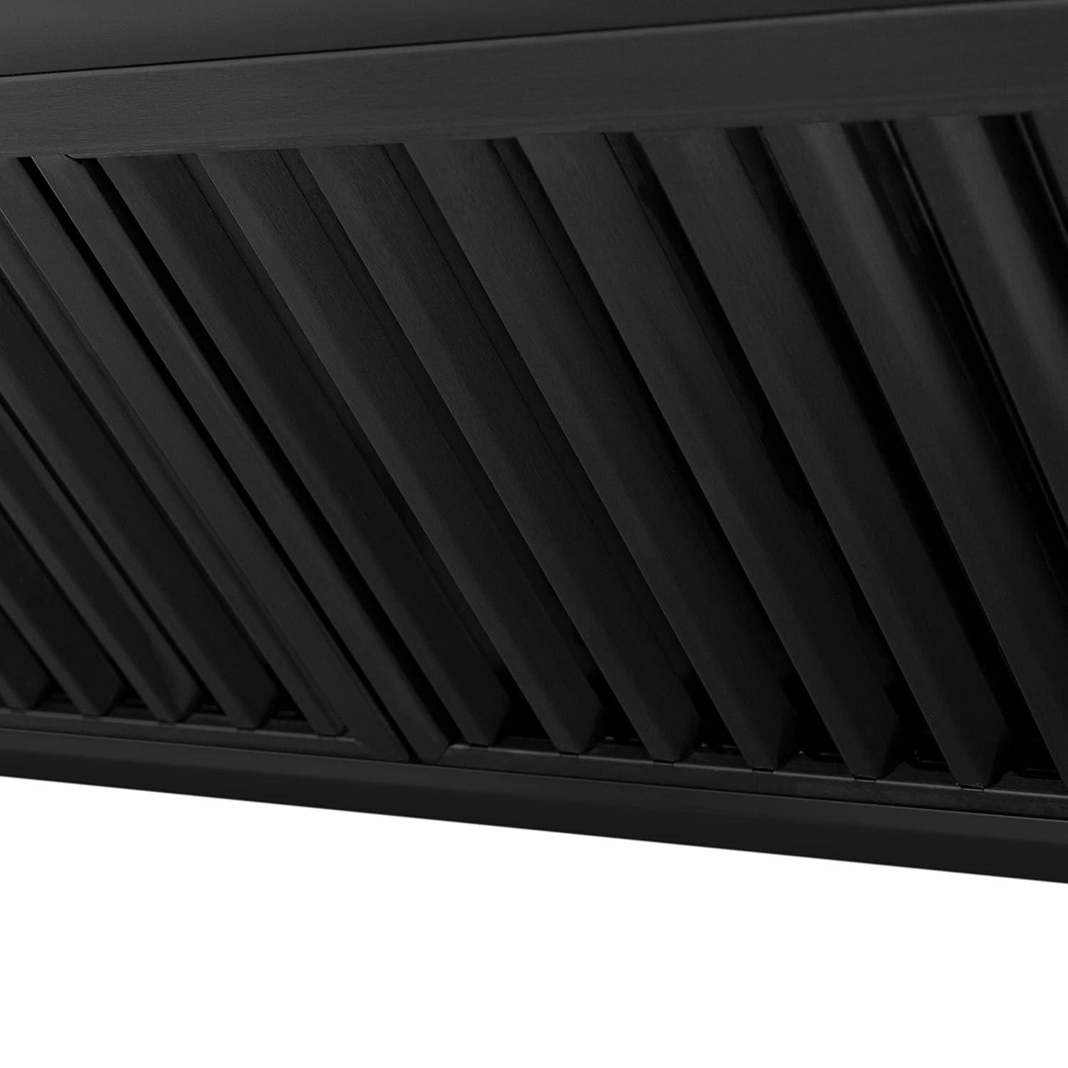 ZLINE ZLINE 36 in. Black Stainless Steel Range Hood W/ Black Stainless Steel Handle (BS655-36-BS) BS655-36-BS