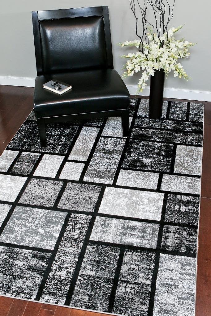 Luxe Weavers Geometric Squares Modern Colorblock Area Rug