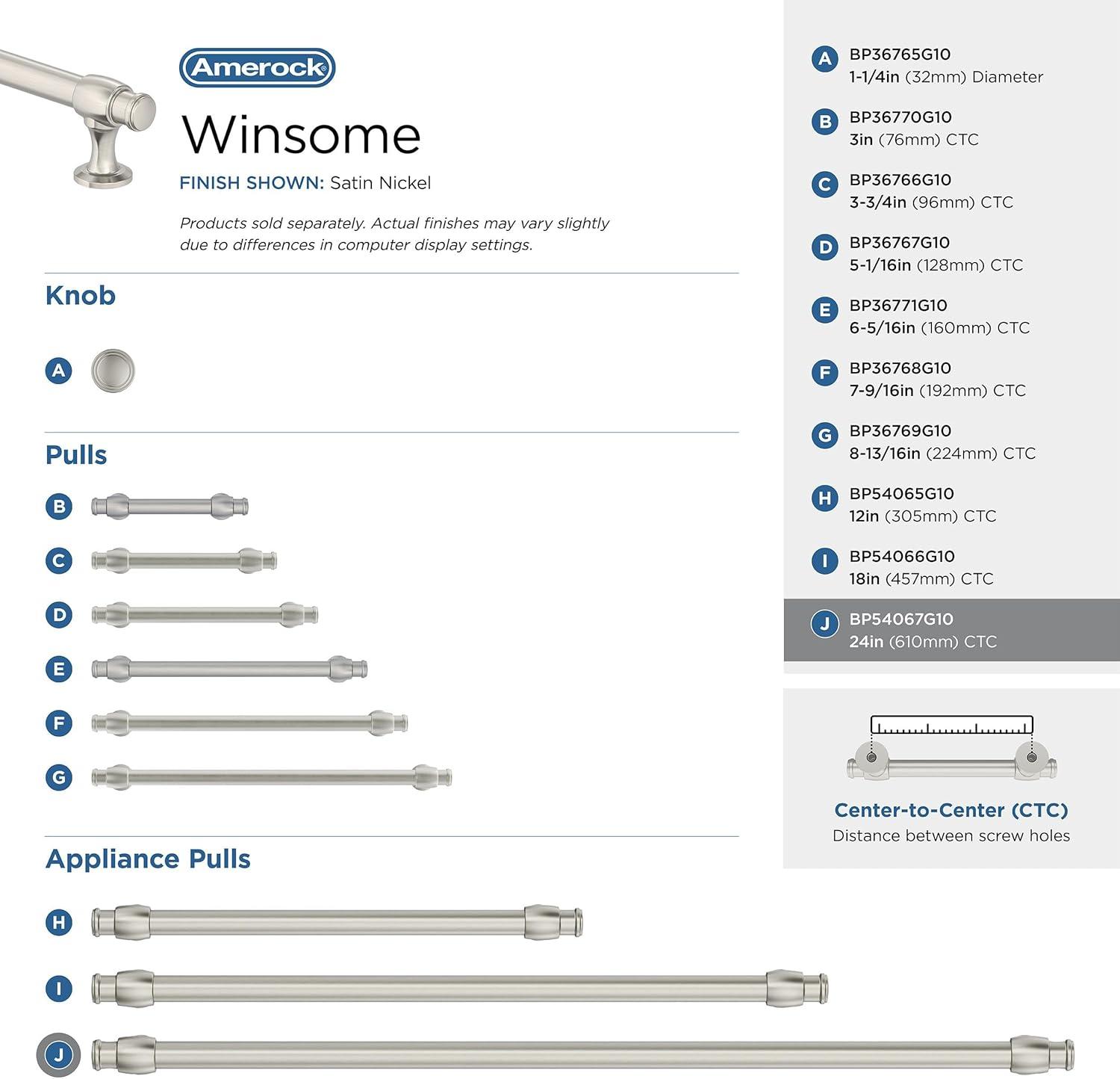 Amerock Winsome Appliance Pull