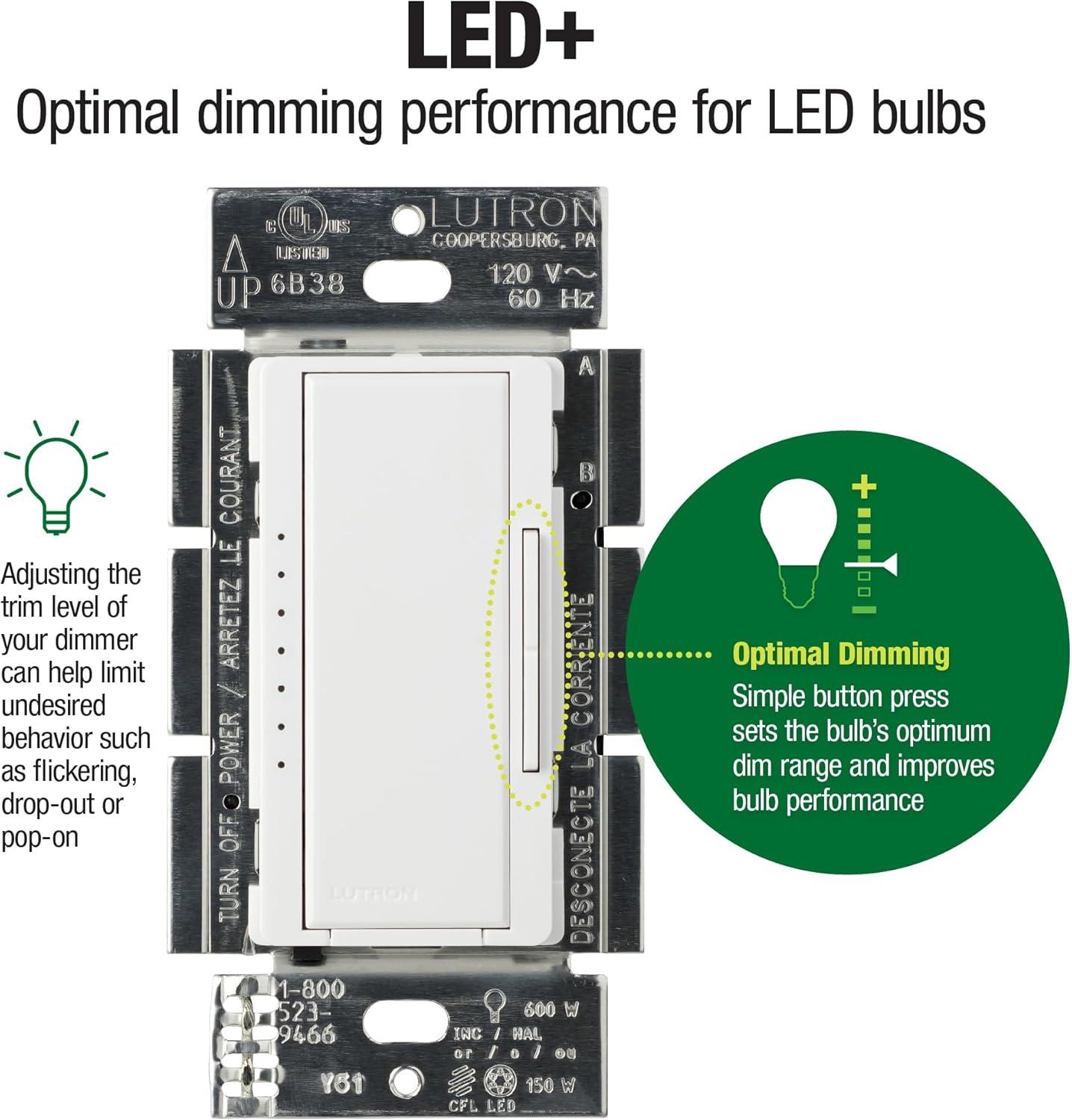 Brown Smart LED+ Dimmer Switch with Rocker