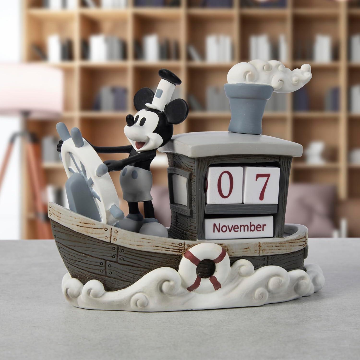 Precious Moments, Disney Showcase Collection, ‚ÄúMickey Mouse Perpetual Calendar‚Äù, Resin Figurine, #144707