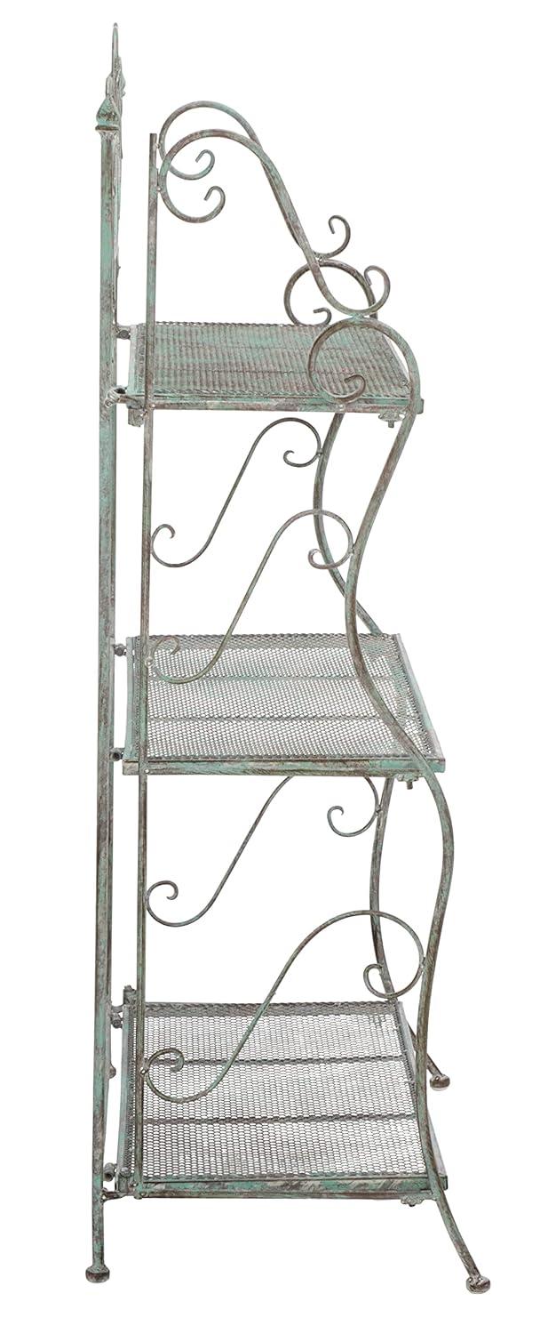 Torus 3-Tier Shelf - Indoor/Outdoor - PAT5022 - Antique Dark Green - Safavieh