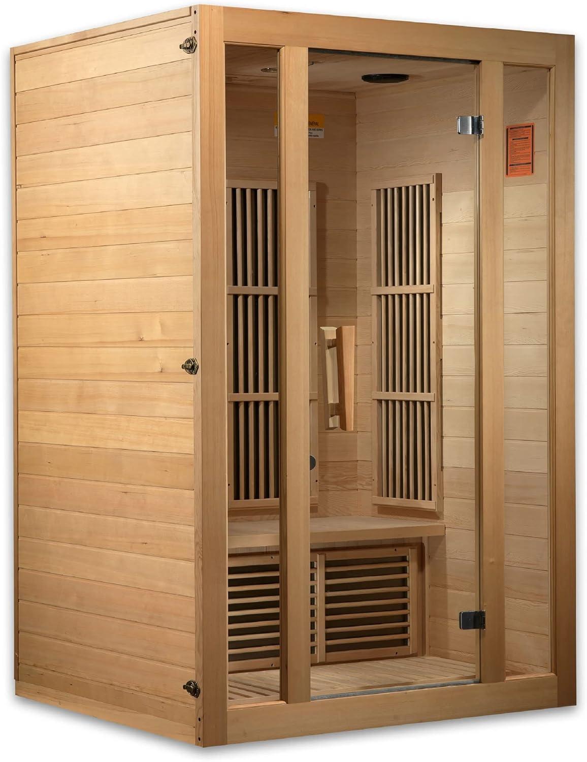 Seattle 2-Person Brown Hemlock FAR Infrared Sauna