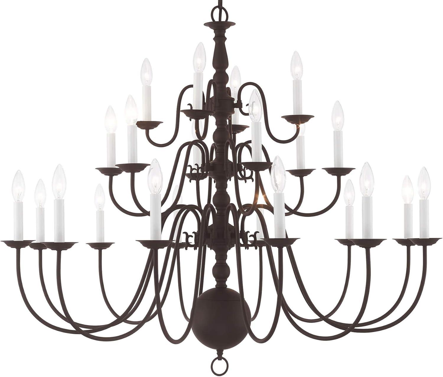 Livex Lighting Williamsburgh 22 - Light Chandelier in  Bronze