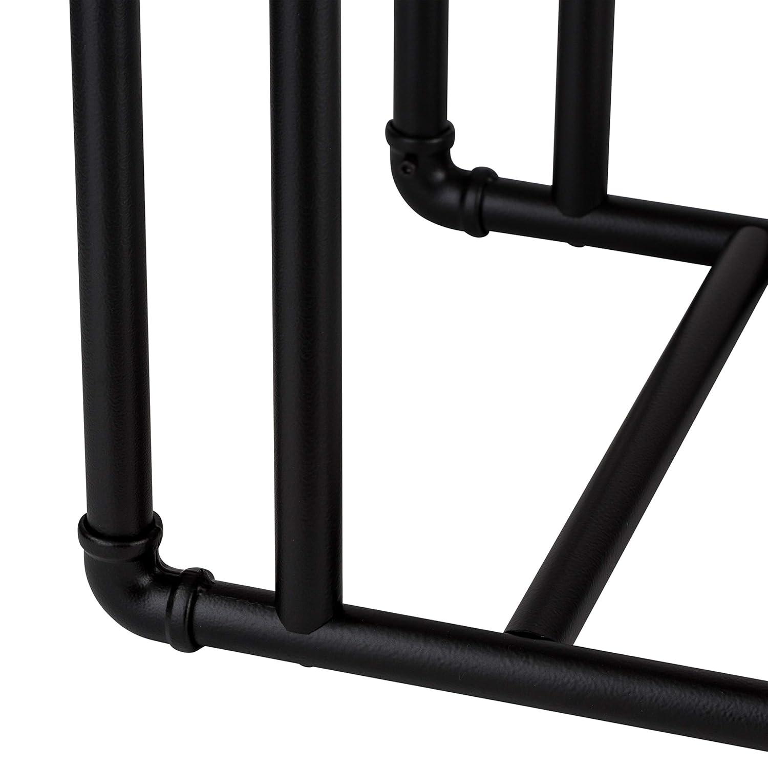 Organize It All Pipe Line L-Shaped Side Table