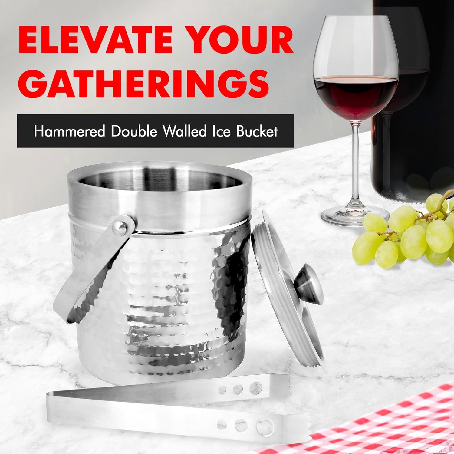 BirdRock Home Stainless Steel Ice Bucket