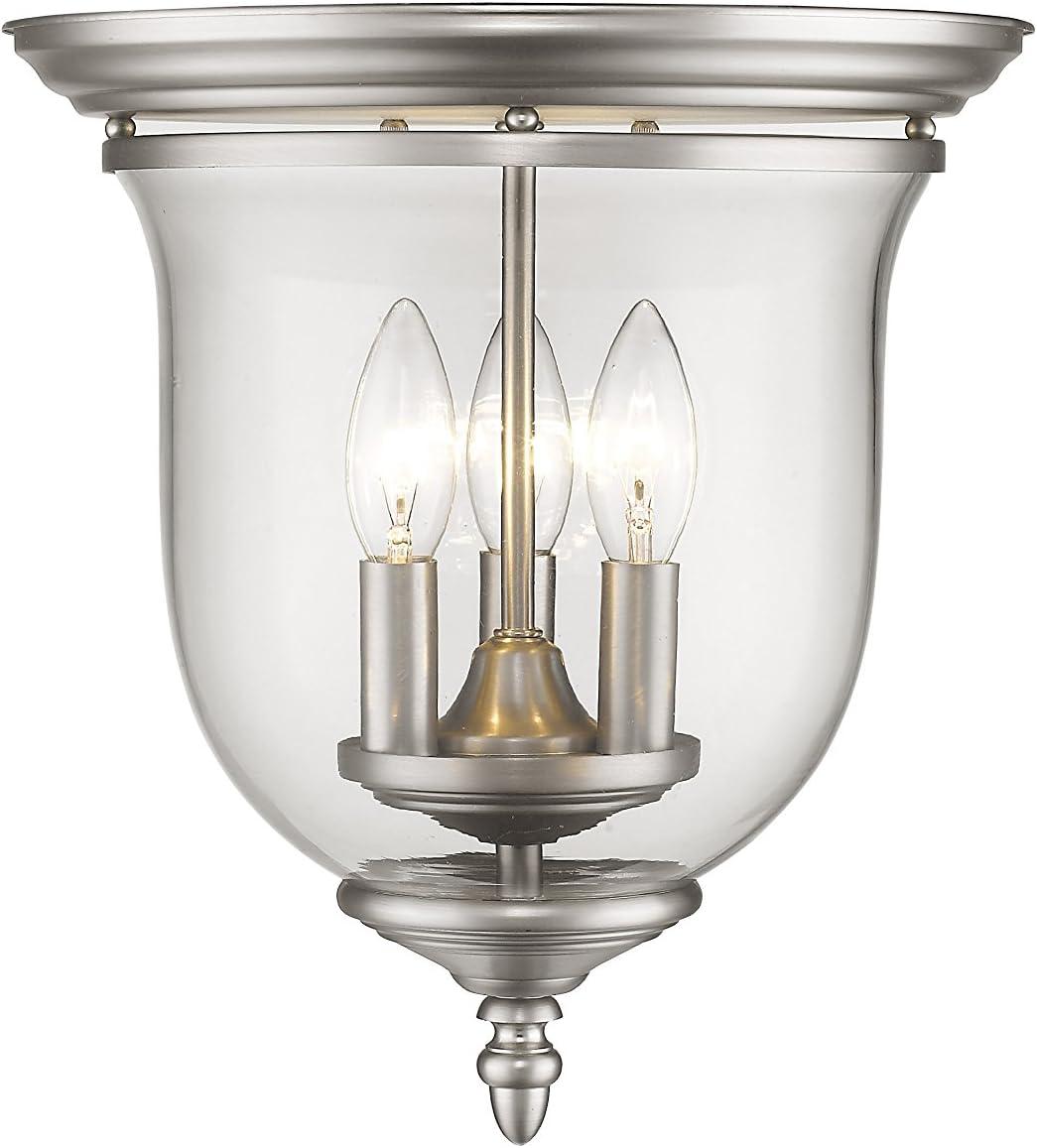 Livex Lighting Legacy 3 - Light Flush Mount in  Brushed Nickel