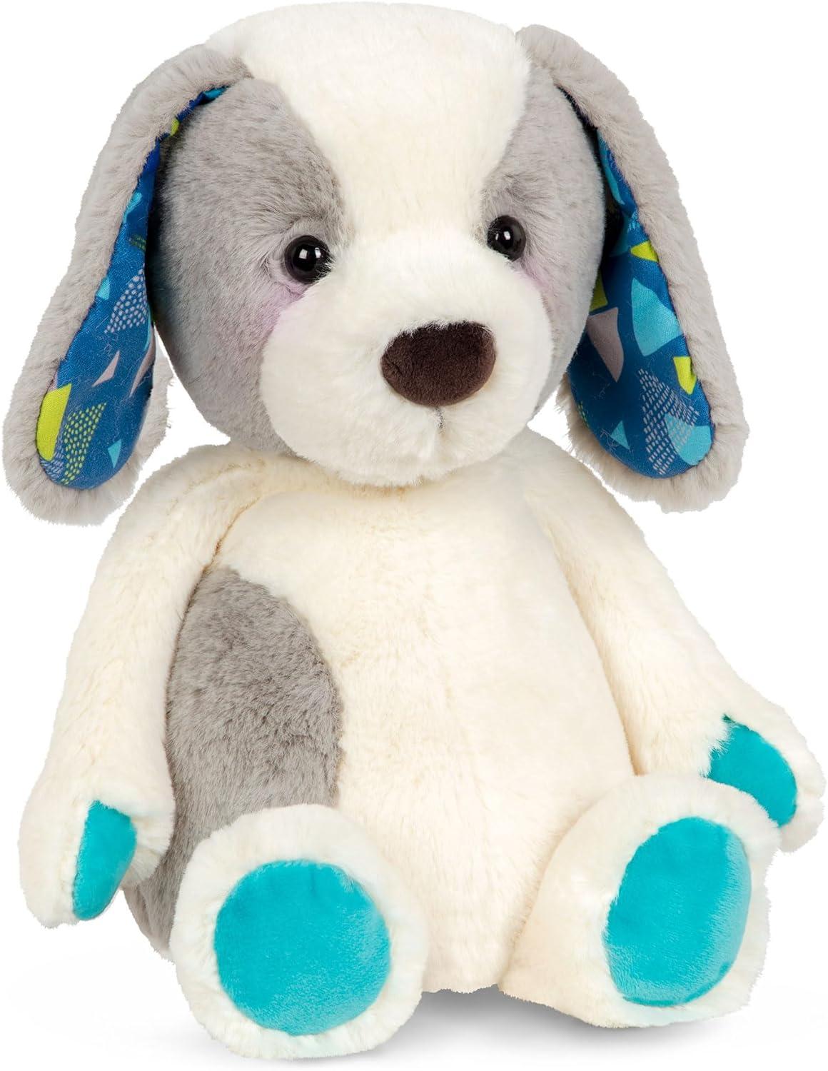 12" Blue and Gray Plush Dog Stuffed Animal Toy