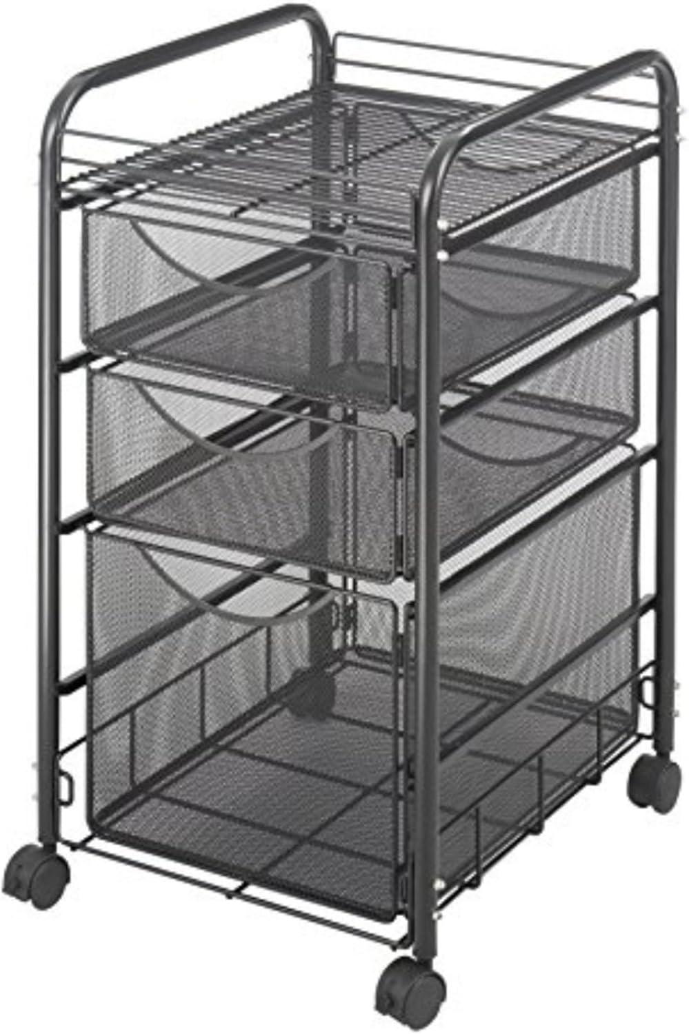 Safco Products Company Onyx™ Mesh Mobile File Cart